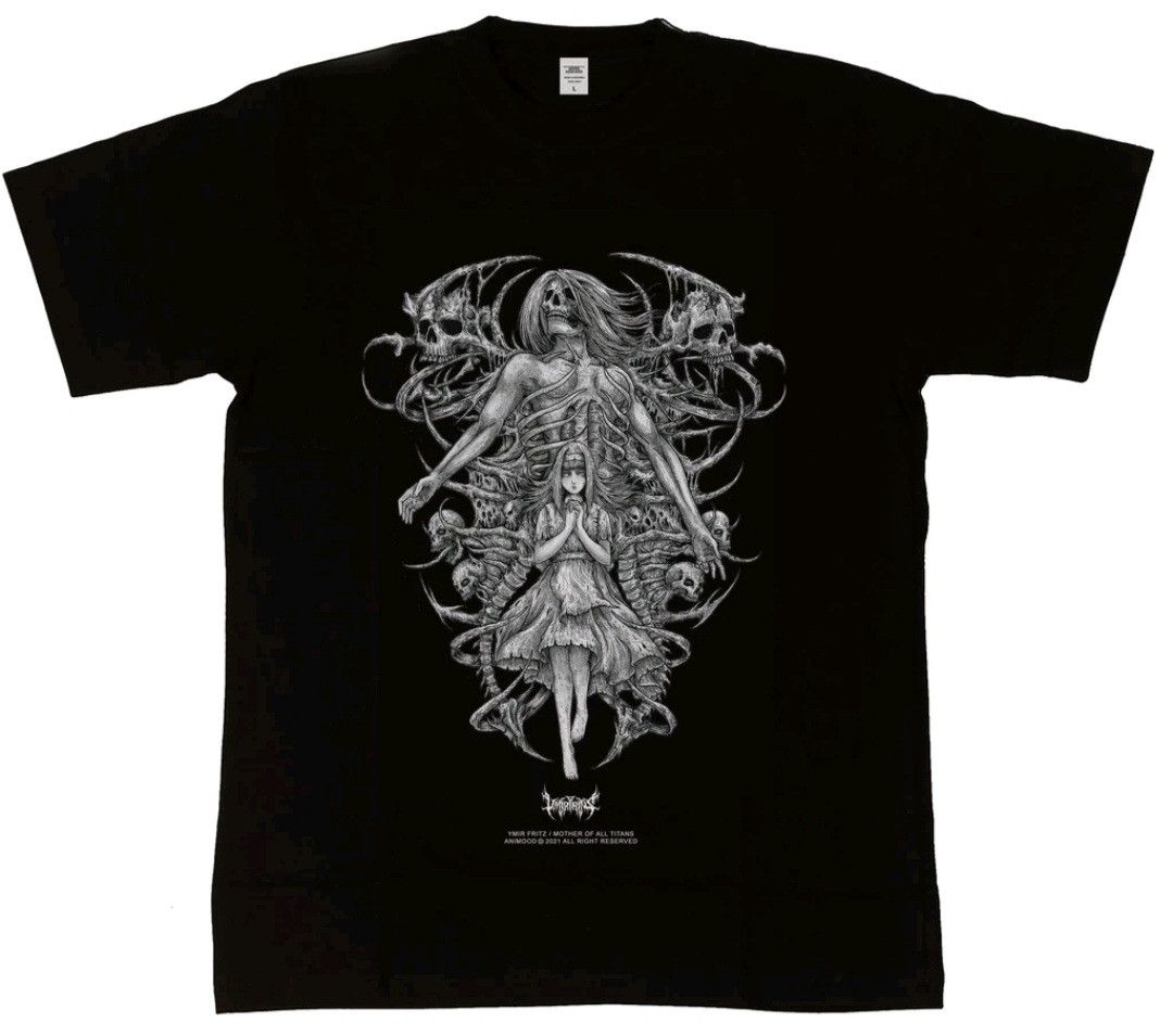 Japanese Brand Rare Anime Attack On Titan The First Titan Ymir Fritz T-Shirts, Hoodie, Sweatshirt | PodTeesHub.com