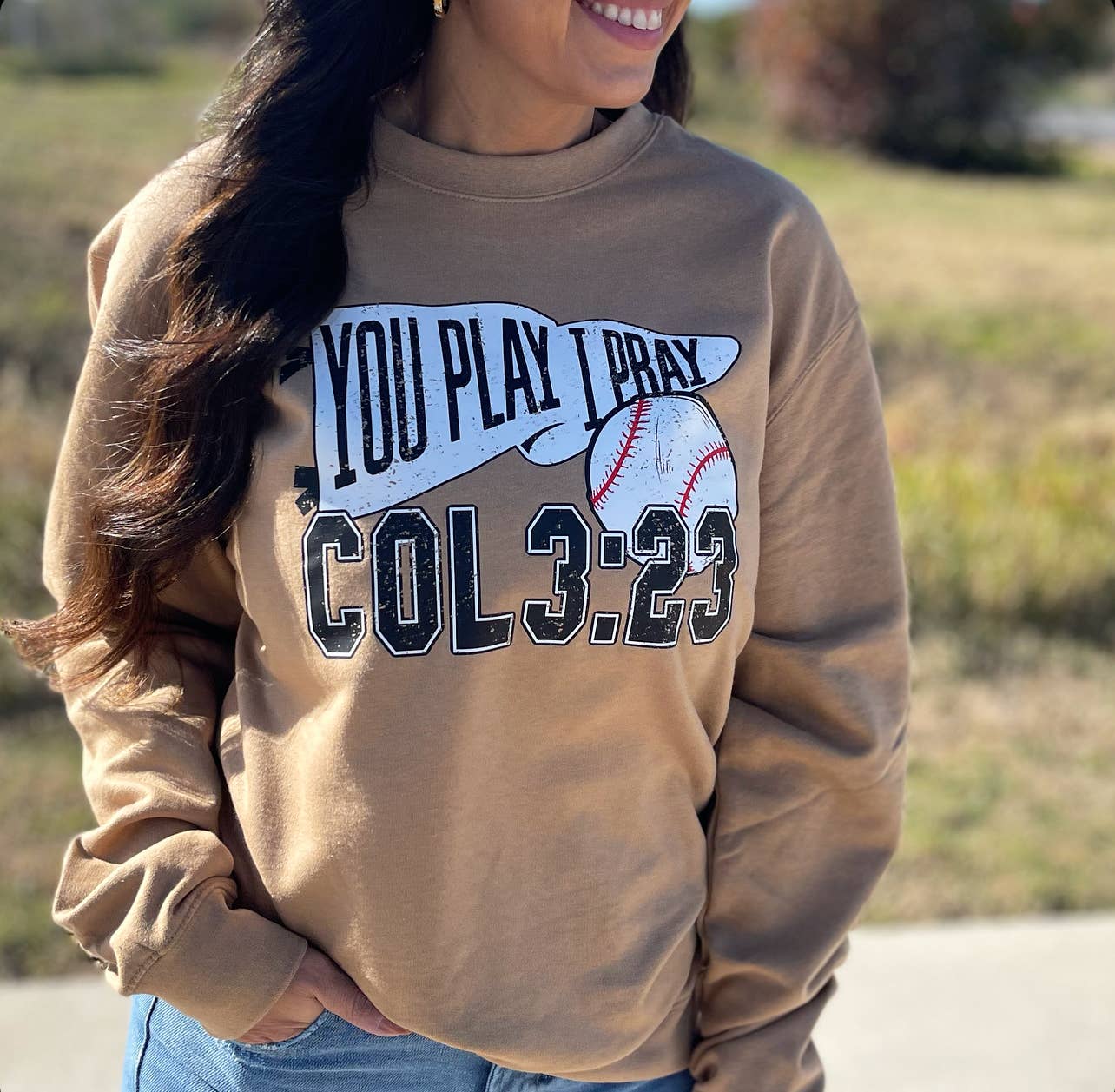 White Flag Bb Sweatshirt | Baseball Mom | Christian Apparel T-Shirts, Hoodie | PodTeesHub.com