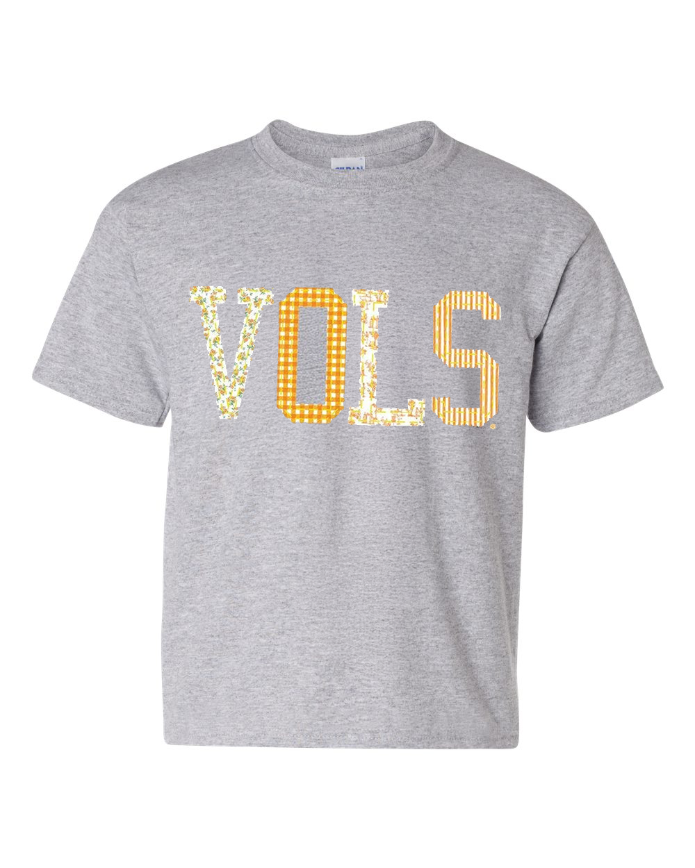 Children's Tennessee Vols Quilted Puff Ink Gray Tee Hoodie, Sweatshirt | PodTeesHub.com