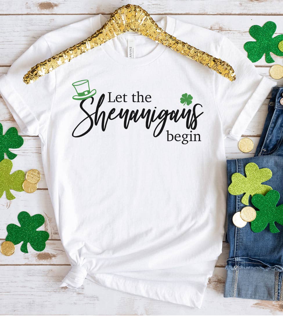 Let the Shenanigans Begin - St. Patrick's Day Fun T-Shirt Hoodie, Sweatshirt | PodTeesHub.com