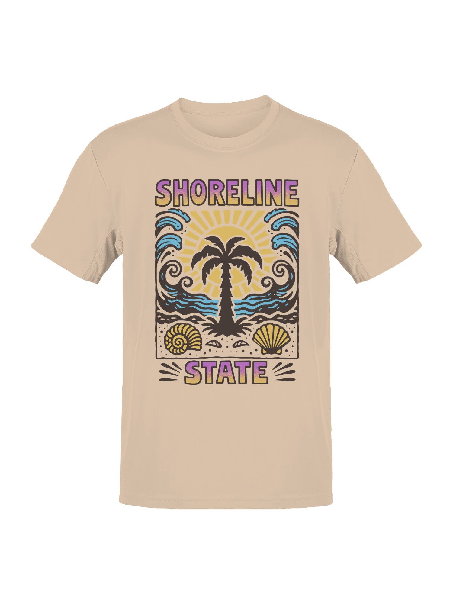 Shoreline State Beach Vibes Men's T-Shirt Hoodie, Sweatshirt | PodTeesHub.com
