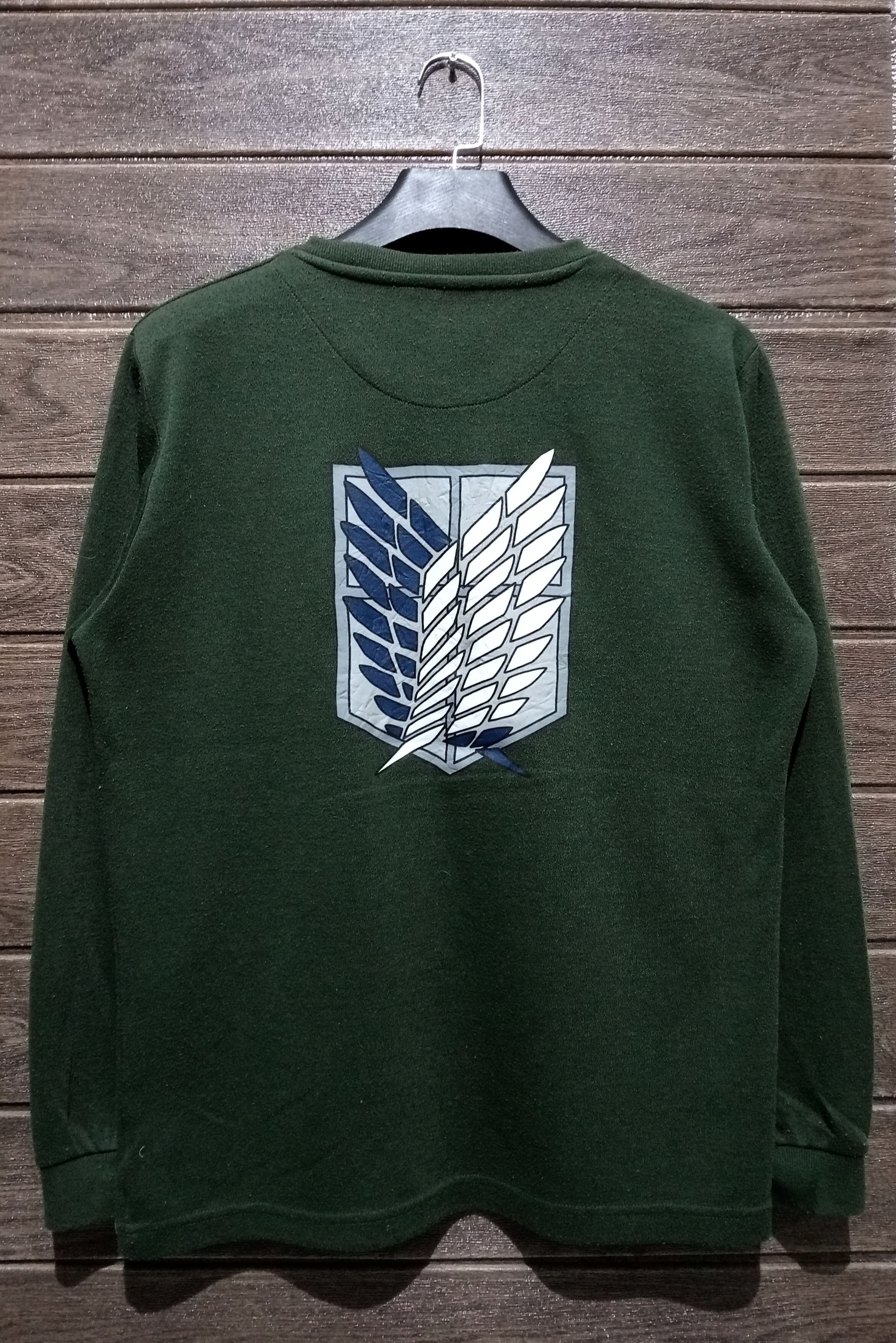 Japanese Brand Vintage Attack On Titan Scout Regiment Long Sleeve Tshirt Hoodie, Sweatshirt | PodTeesHub.com