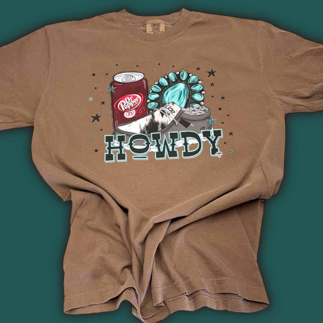 Howdy Dr. Pepper Comfort Color T-Shirt Hoodie, Sweatshirt | PodTeesHub.com