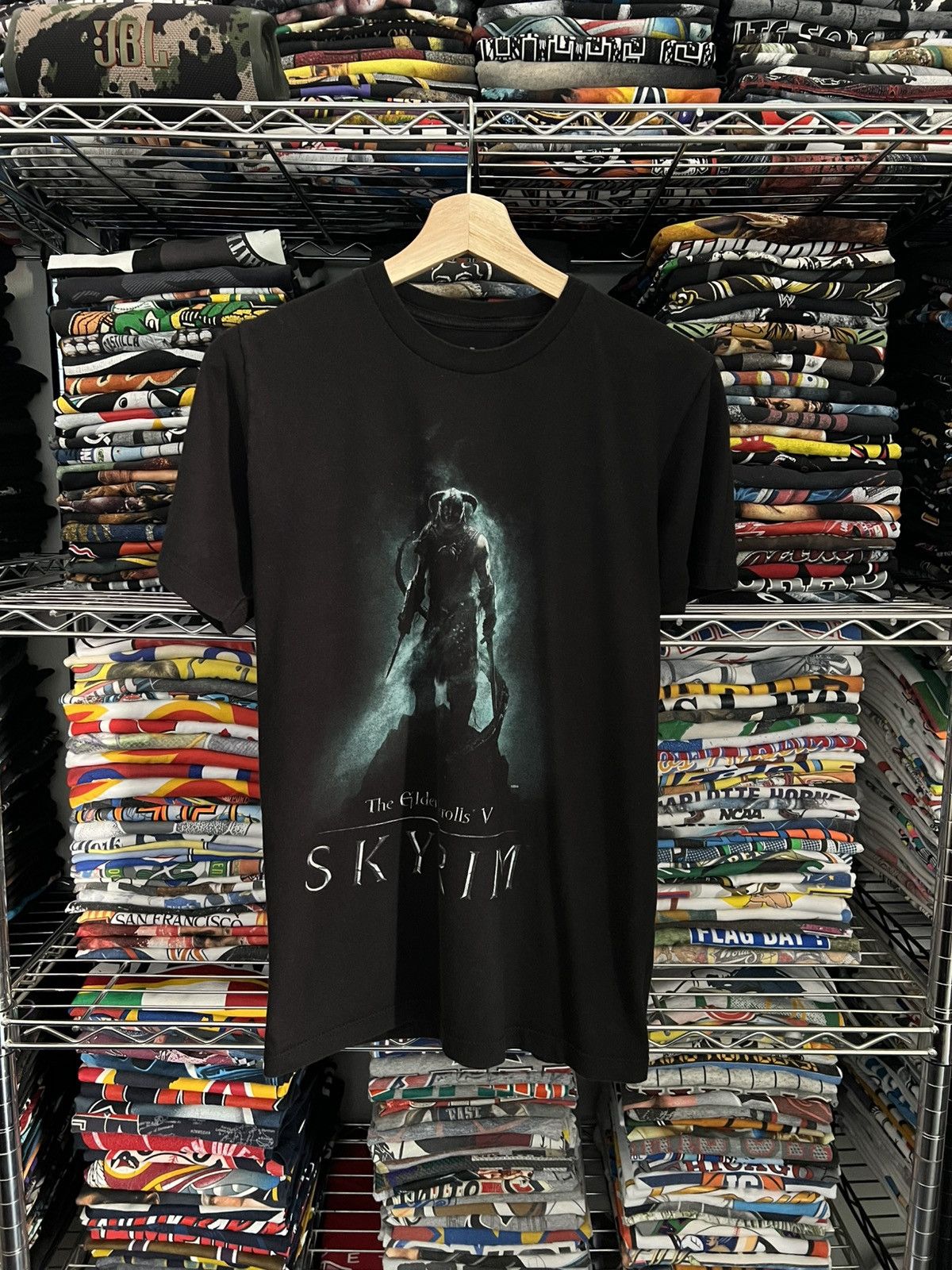 Playstation 2012 Skyrim The Elder Scrolls V Videogame Promo Tee Hoodie, Sweatshirt | PodTeesHub.com