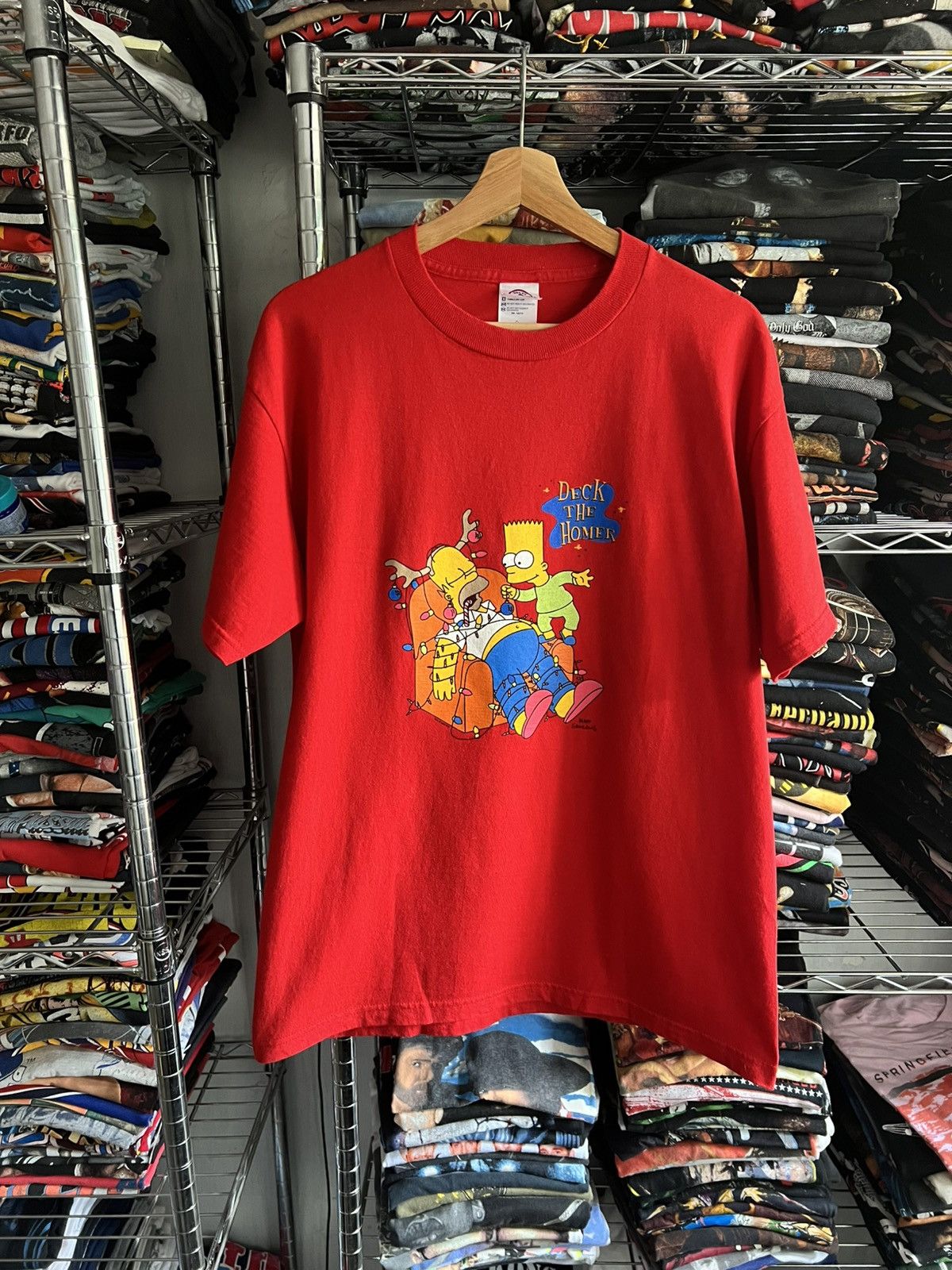 Simpsons 2003 The Simpsons Bart Deck The Homer Christmas Tee Hoodie, Sweatshirt | PodTeesHub.com
