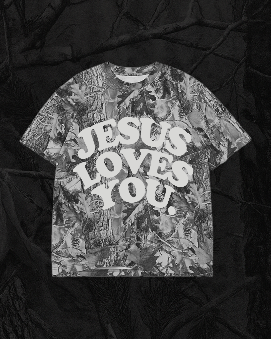 Lmtd || Heavyweight "Midnight Oak" Camo Tee || Oversized Hoodie, Sweatshirt | PodTeesHub.com