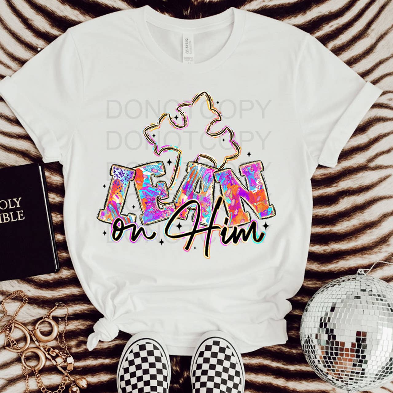 Lean On Him Tee Hoodie, Sweatshirt | PodTeesHub.com