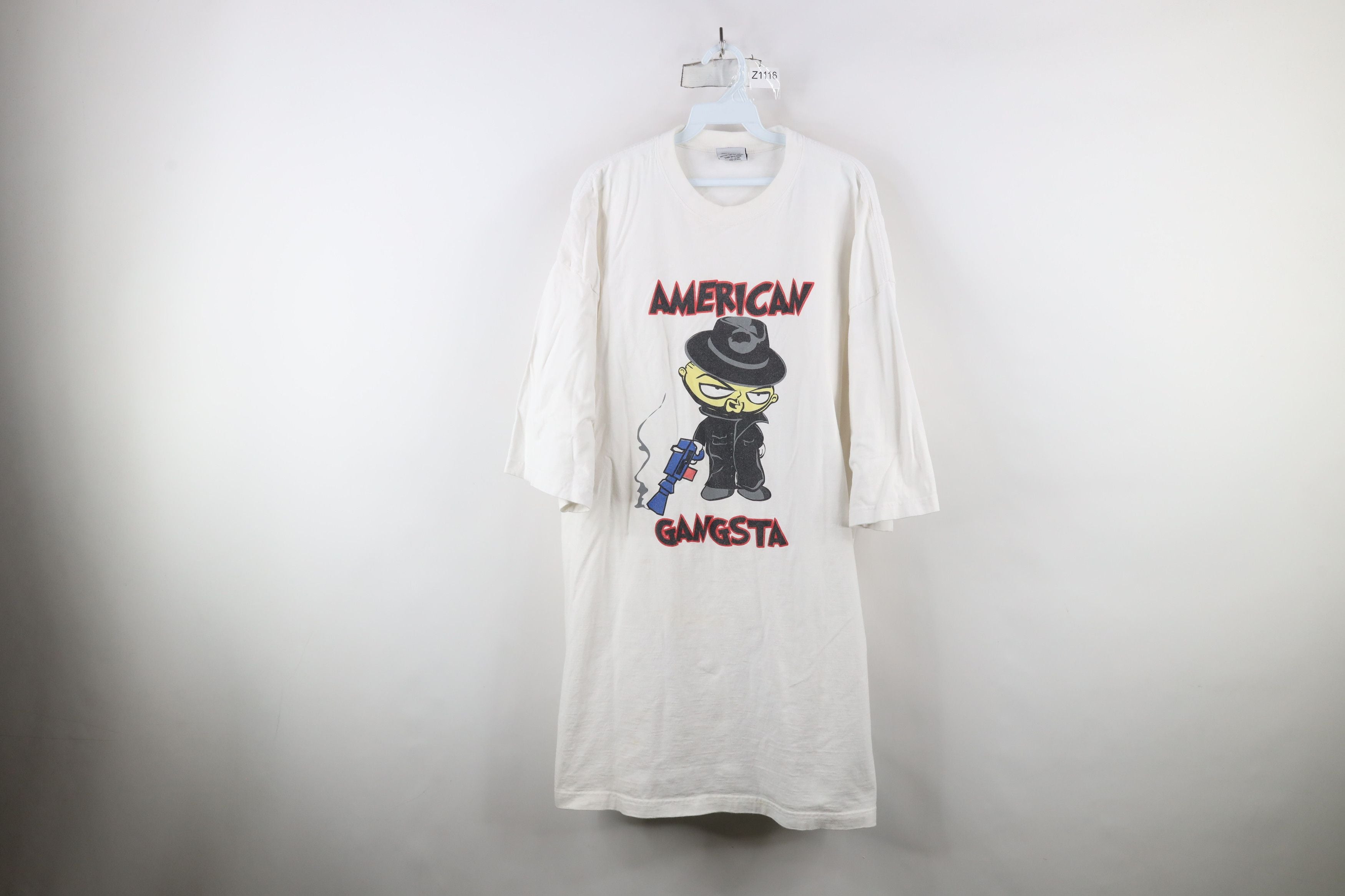 Vintage Y2k Family Guy American Gangster T Shirt White Hoodie, Sweatshirt | PodTeesHub.com