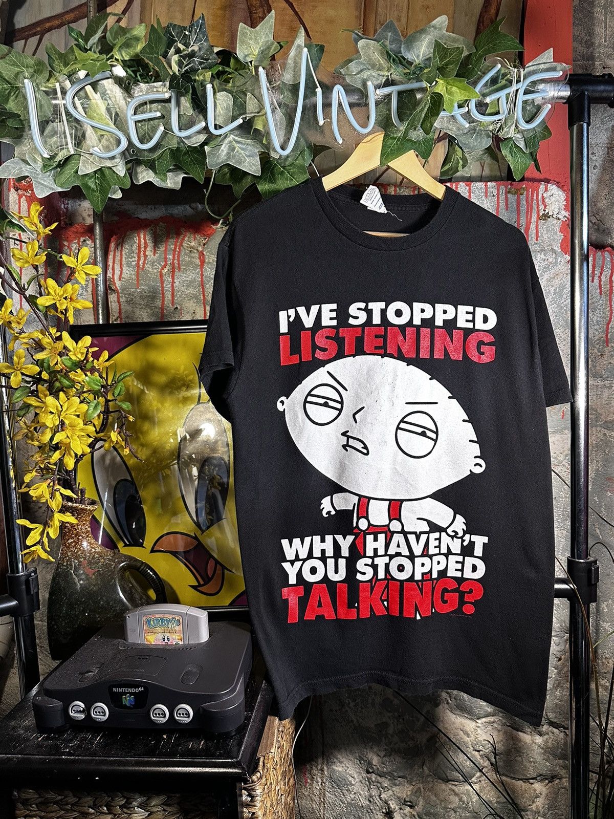 Vintage Y2k Family Guy Stewie Humor Promo Tshirt Hoodie, Sweatshirt | PodTeesHub.com