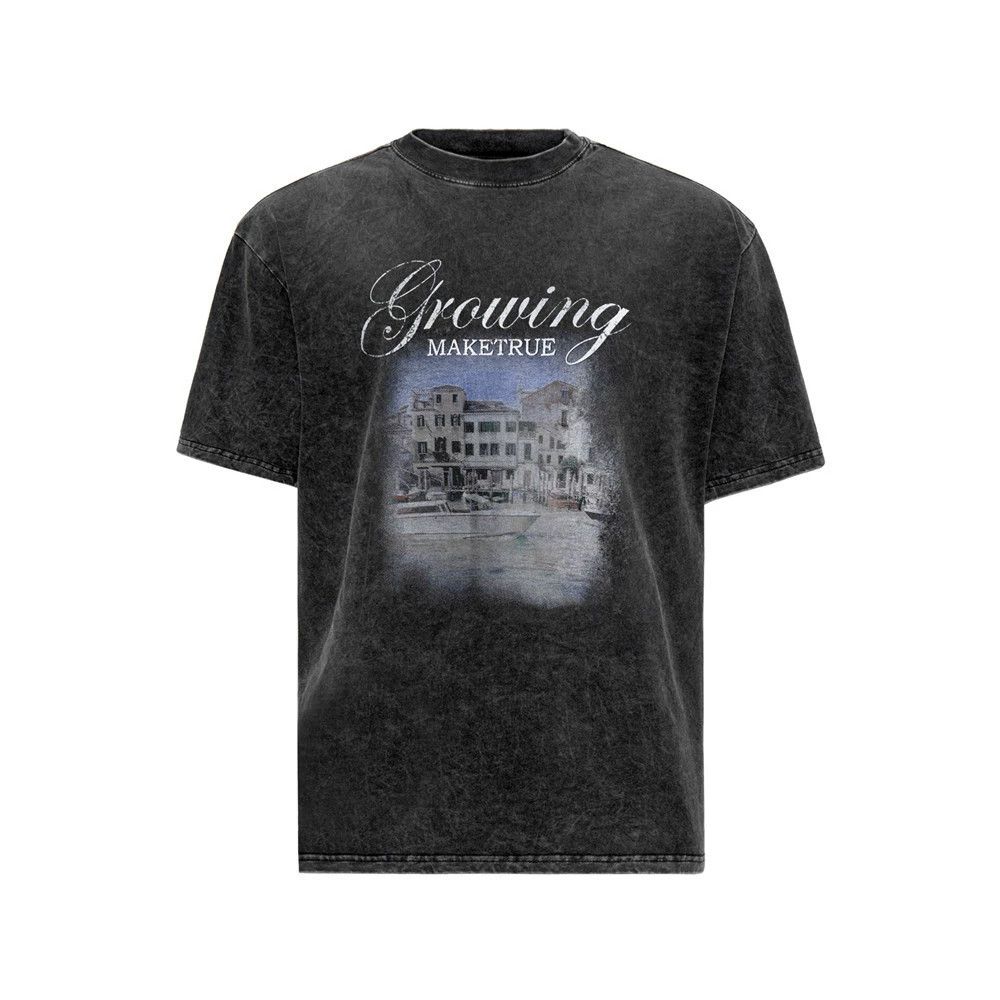 Other Retro Landscape Print Distressed Casual Punk Washed T Shirt Hoodie, Sweatshirt | PodTeesHub.com