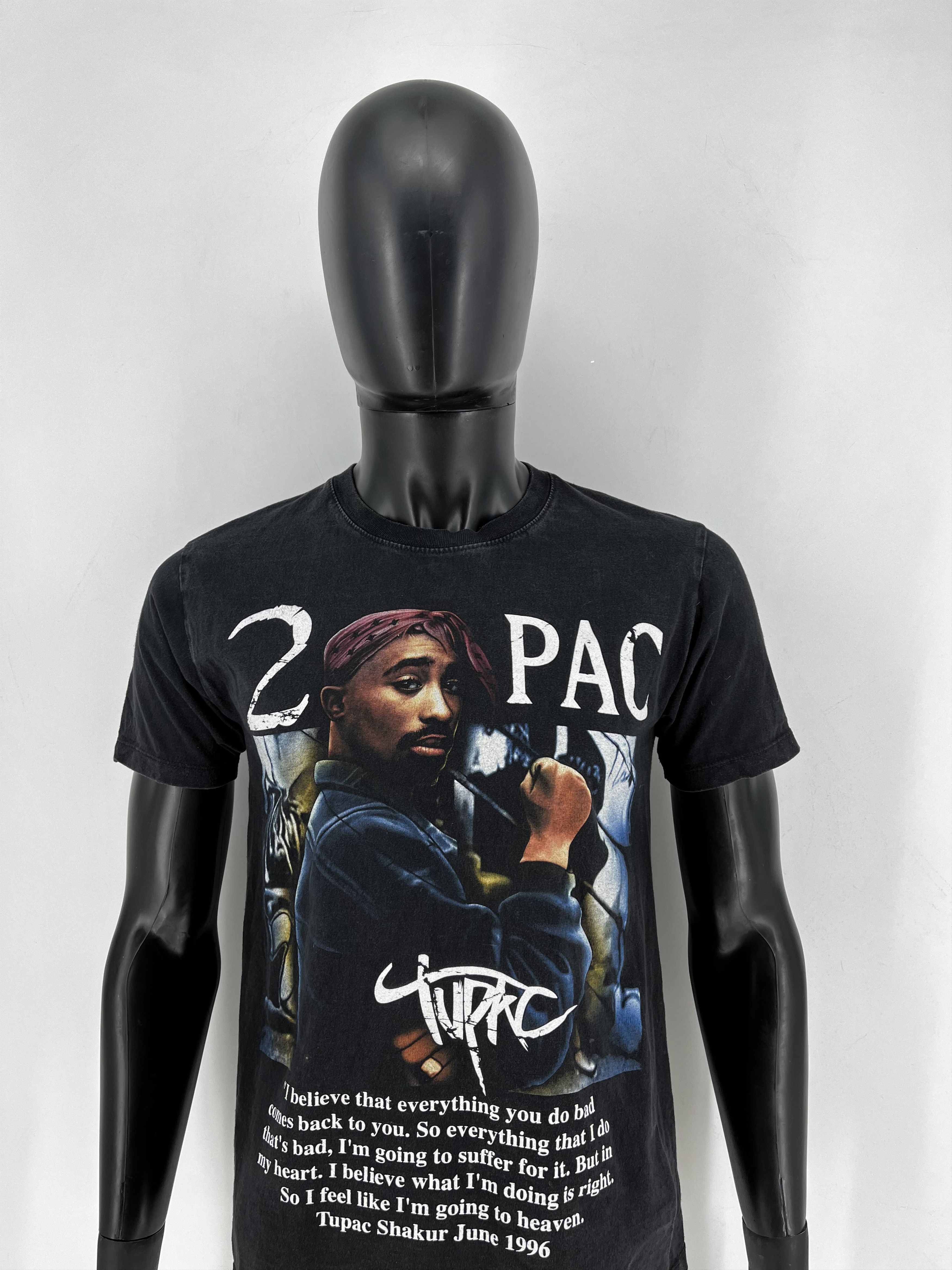 Band Tees Vintage 2pac Tupac Shakur 1996 Men S Black Double Sided Sz M Hoodie, Sweatshirt | PodTeesHub.com