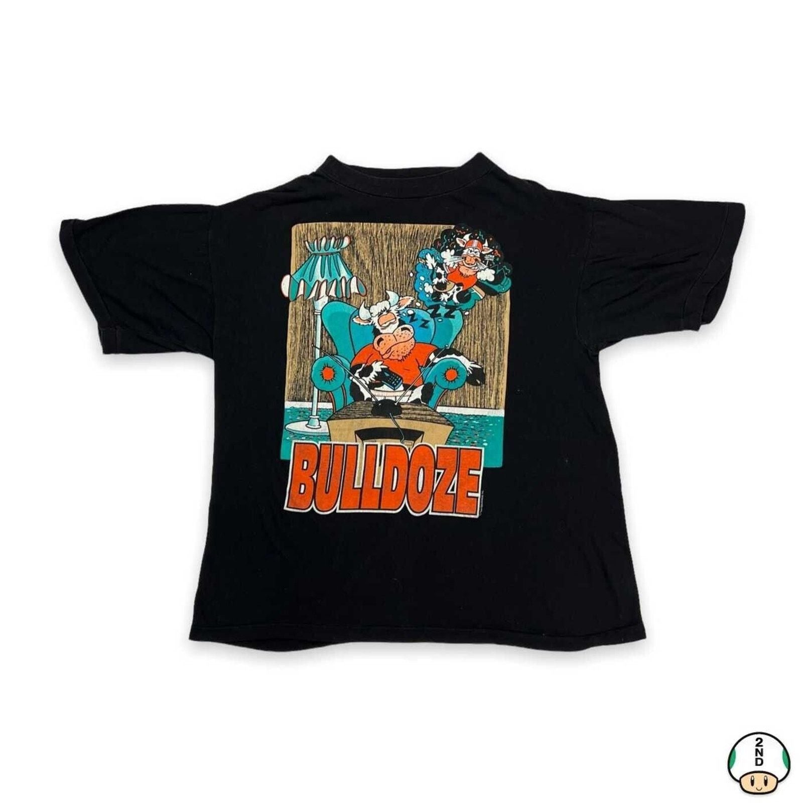 Vintage 90s Bulldoze Football Shirt Funny Graphic Sports Tee Hoodie, Sweatshirt | PodTeesHub.com