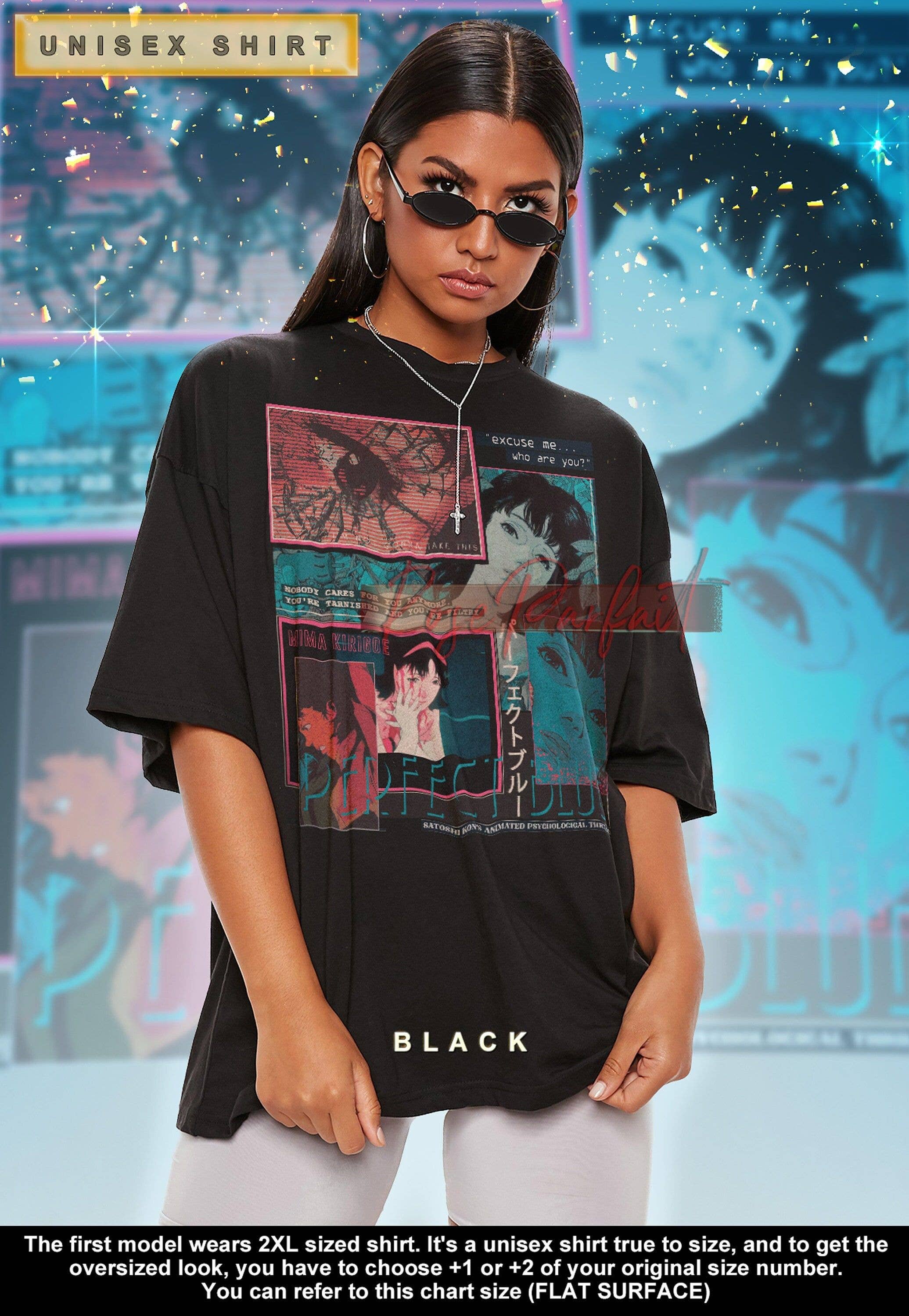 Perfect Blue Vintage Retro Long Sleeve Anime Tee Hoodie, Sweatshirt | PodTeesHub.com