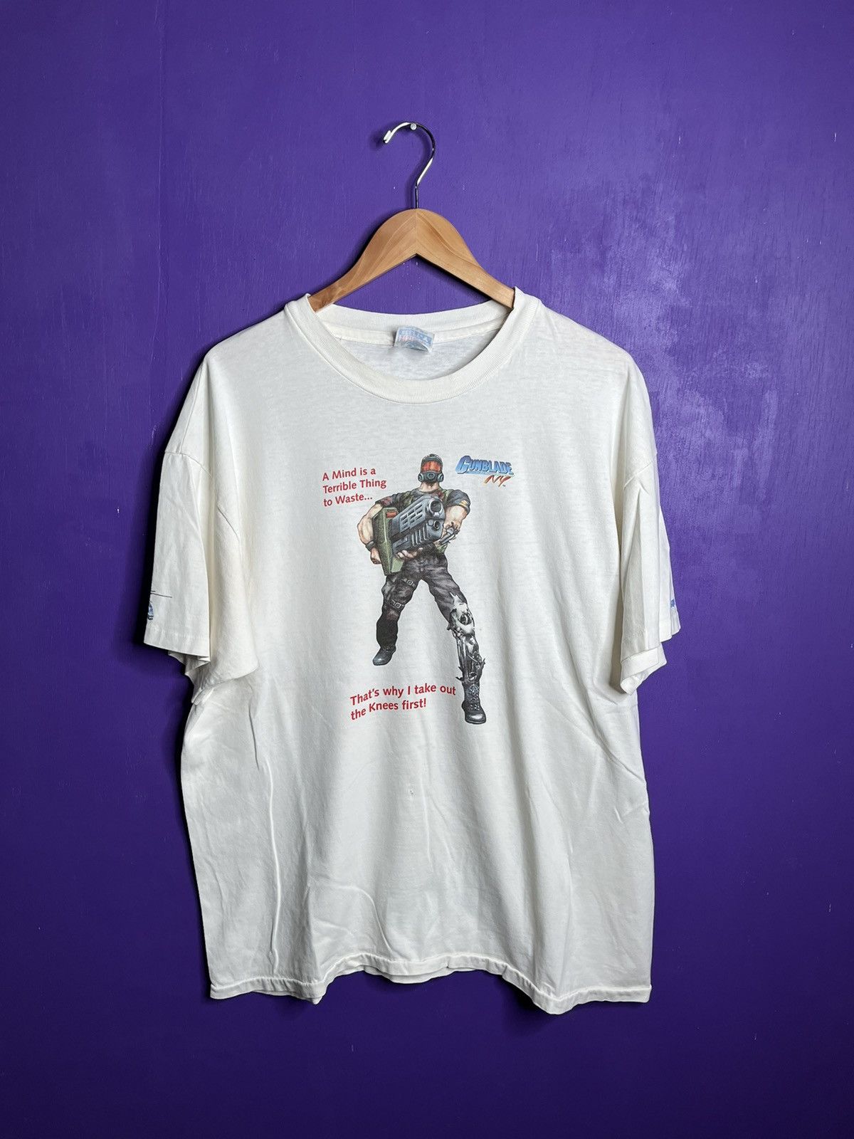 Vintage 90s Sega Gunblade New York Video Game T Shirt Hoodie, Sweatshirt | PodTeesHub.com