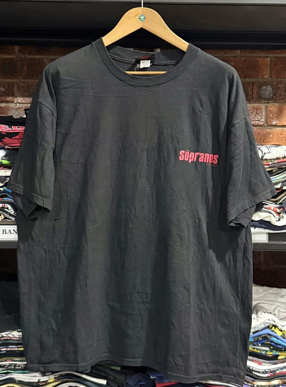 Vintage The Sopranos Hbo Movie Faded Oversize Tee Hoodie, Sweatshirt | PodTeesHub.com