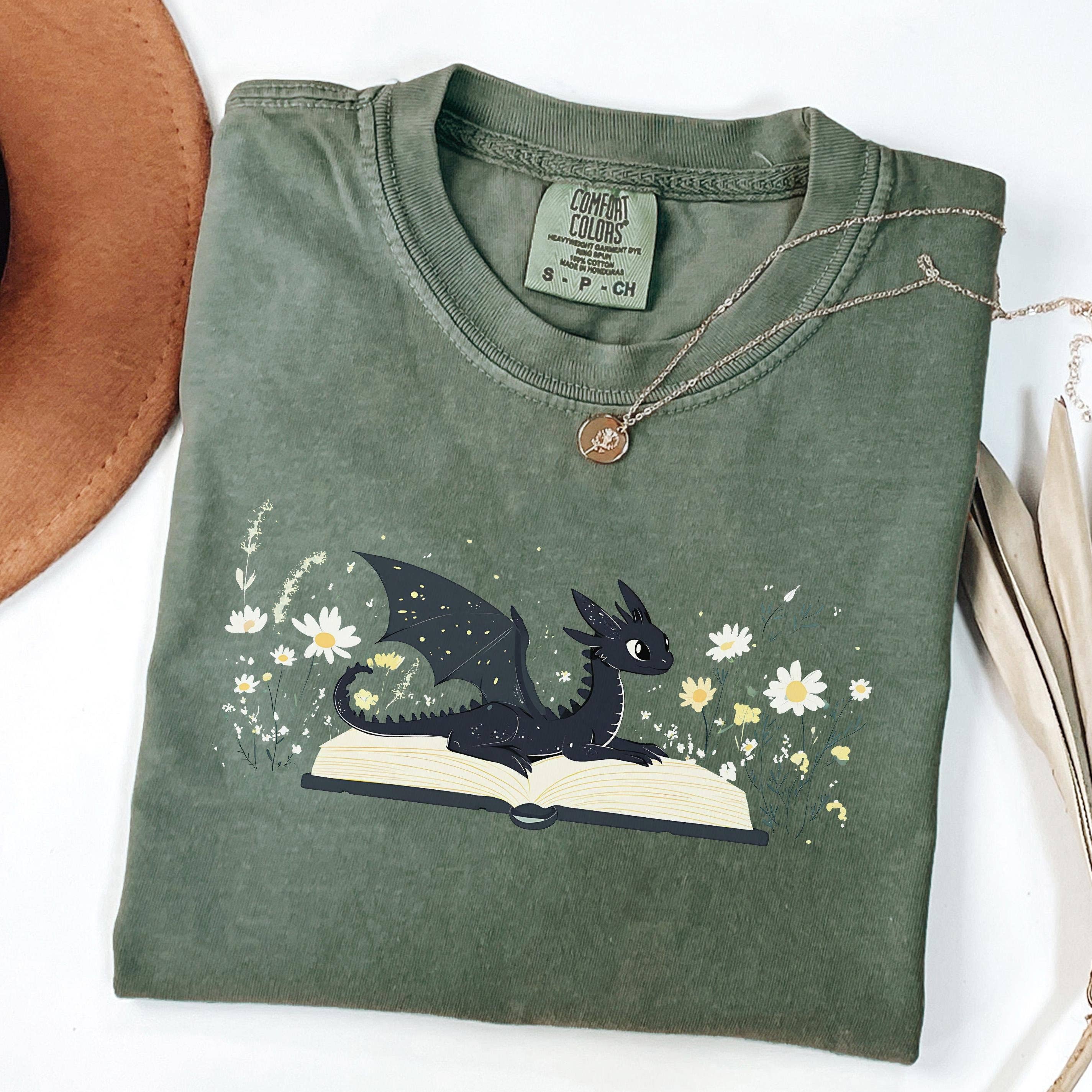 Dragon Book Fantasy Tee For Bookworms and Book Lovers Hoodie, Sweatshirt | PodTeesHub.com