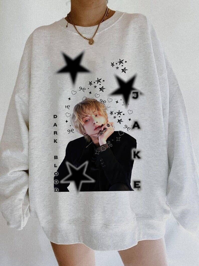Enhypen Jake Y2K Graphic Sweatshirt - Kpop Style, Bite Me De T-Shirts, Hoodie | PodTeesHub.com