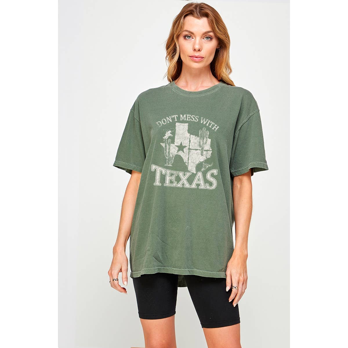 Do Not Mess with Texas Graphic Oversized Tee Hoodie, Sweatshirt | PodTeesHub.com