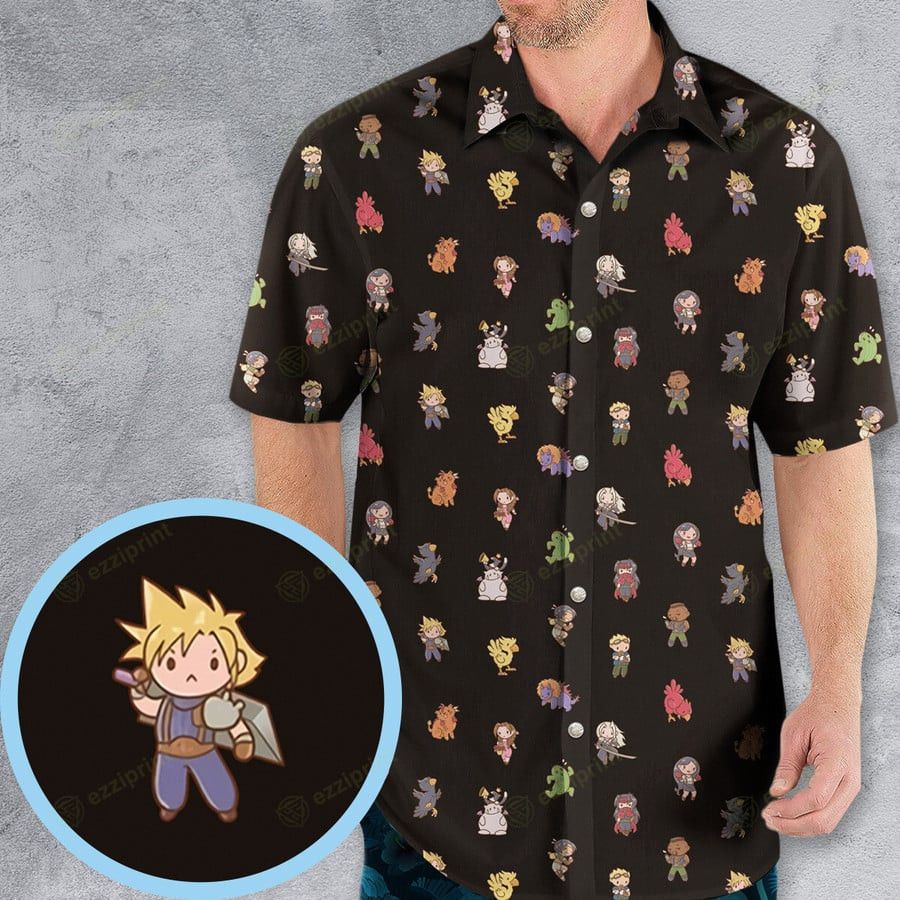 Other Final Fantasy Characters Pattern Hawaiian Shirt Hoodie, Sweatshirt | PodTeesHub.com