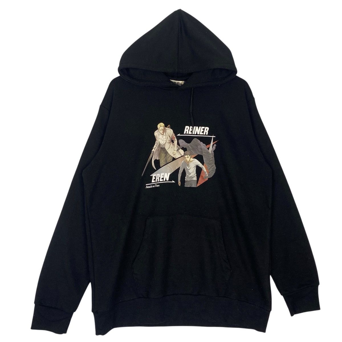 Other Vintage Attack On Titan Hoodie Sweater Black Size Xl T-Shirts, Sweatshirt | PodTeesHub.com