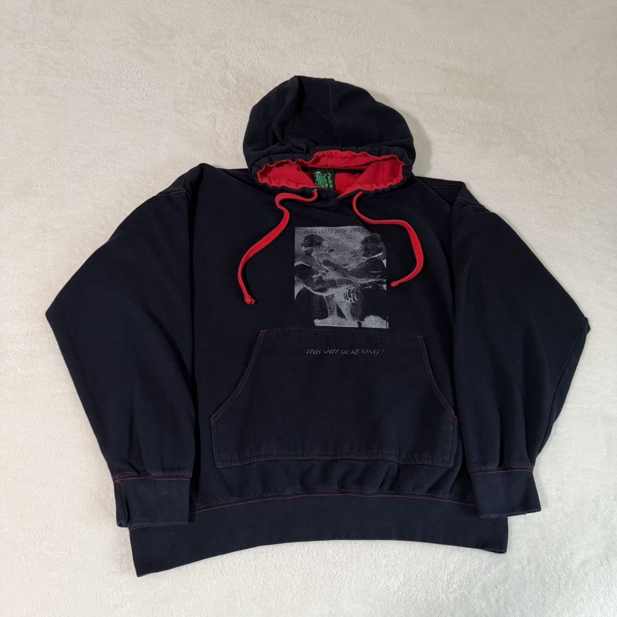 Other Y2k Vintage Black Graphic Hoodie T-Shirts, Sweatshirt | PodTeesHub.com