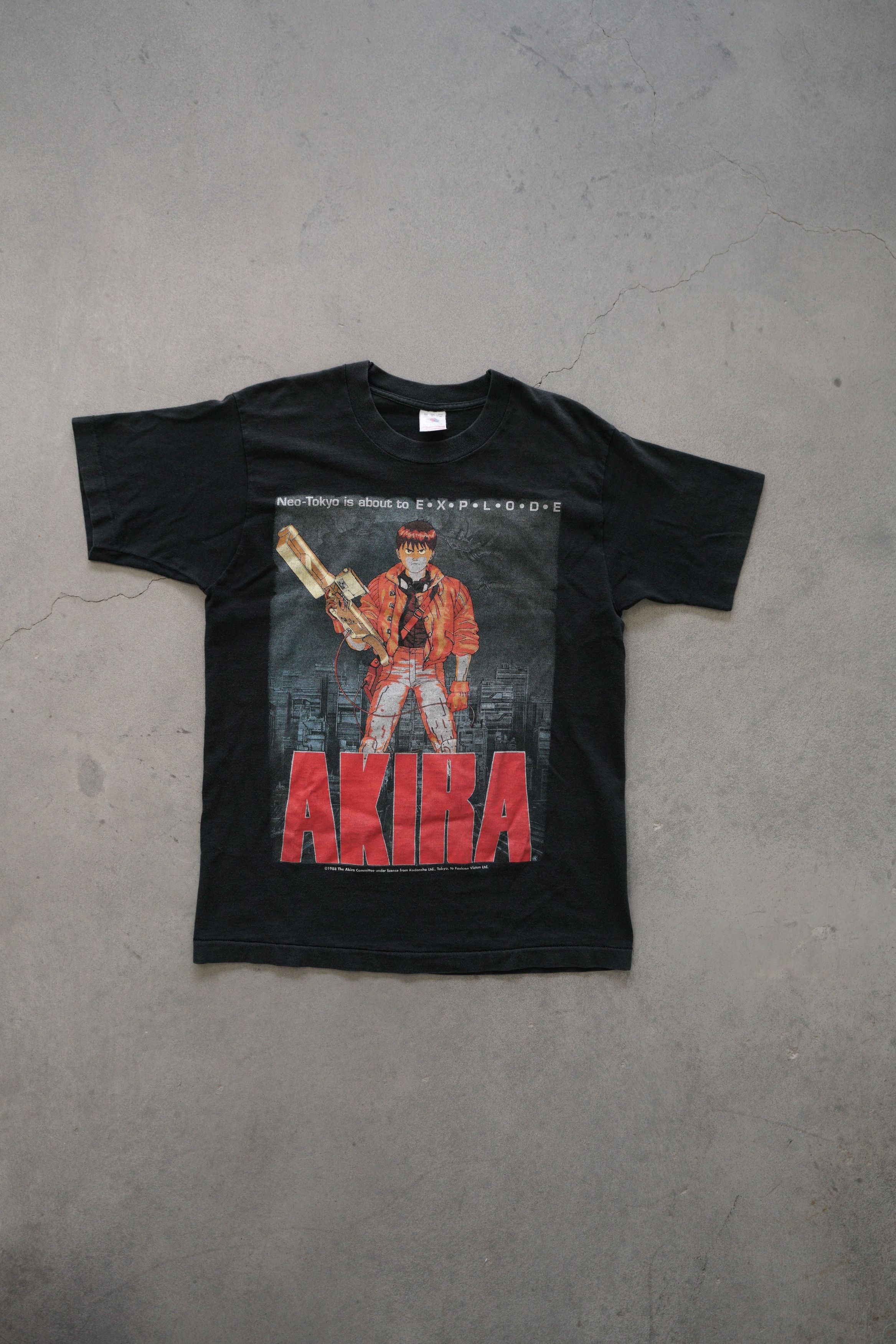 Vintage 1988 Akira Movie Poster Tee Black Hoodie, Sweatshirt | PodTeesHub.com