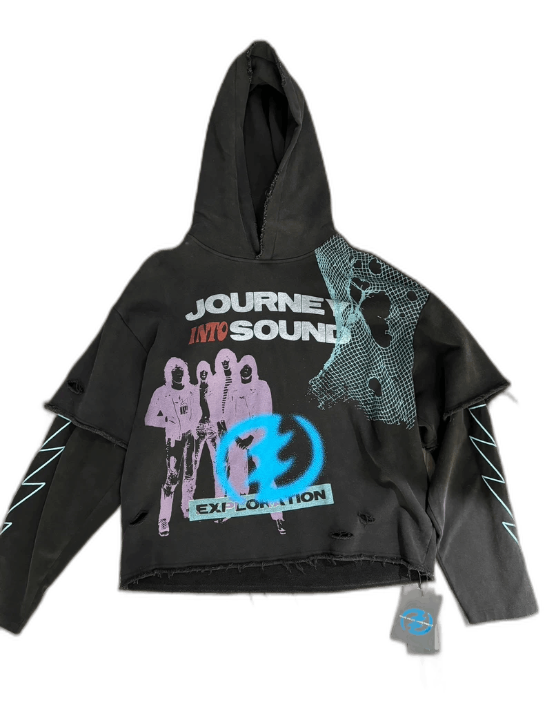 Balenciaga Ceec Black Rock Graphic Hoodie T-Shirts, Sweatshirt | PodTeesHub.com