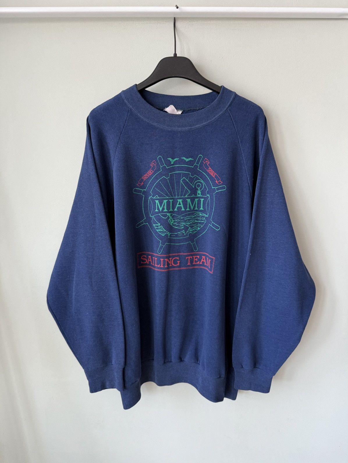 Vintage 70 S Miami Sailing Team Yacht Boxy Retro Sweatshirt Vintage T-Shirts, Hoodie | PodTeesHub.com