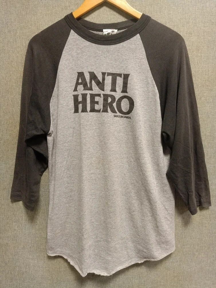 Vintage 90s T Shirt Raglan Antihero Skateboard Hoodie, Sweatshirt | PodTeesHub.com