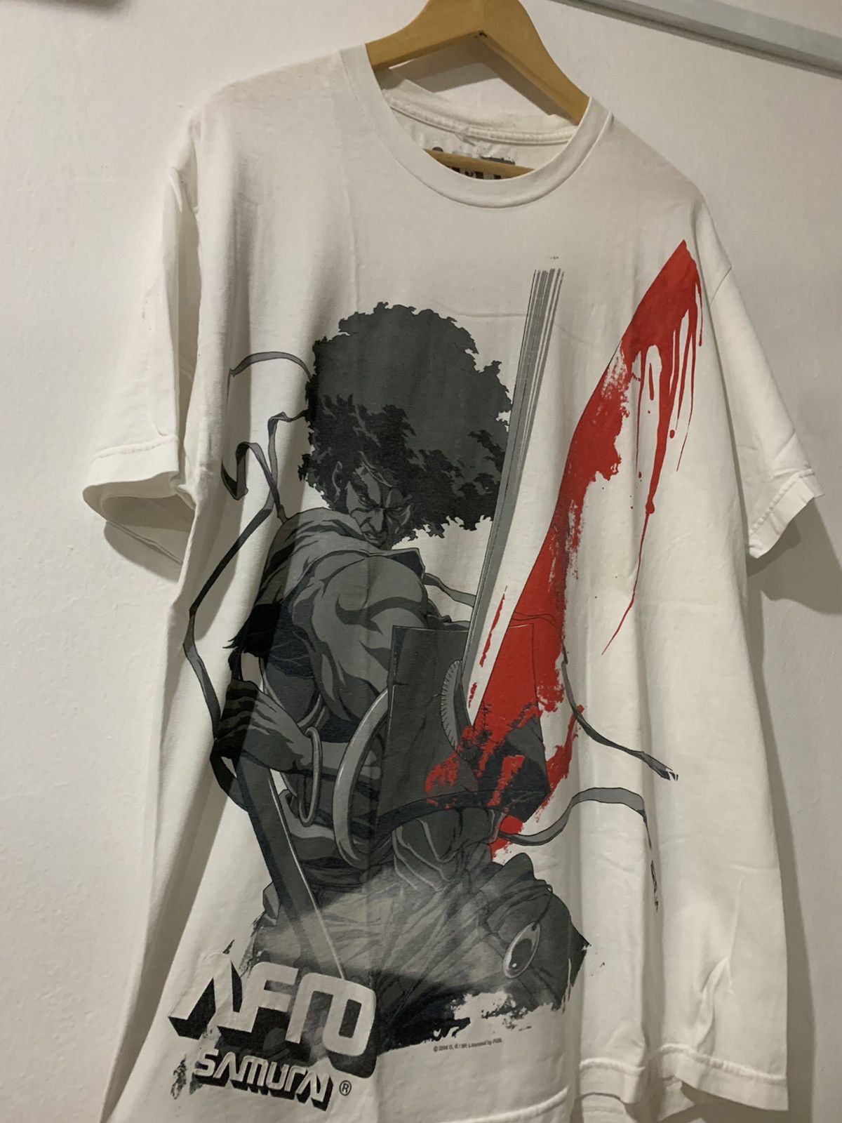 Anime Vintage 2006 Afro Samurai Anime Tshirt Hoodie, Sweatshirt | PodTeesHub.com