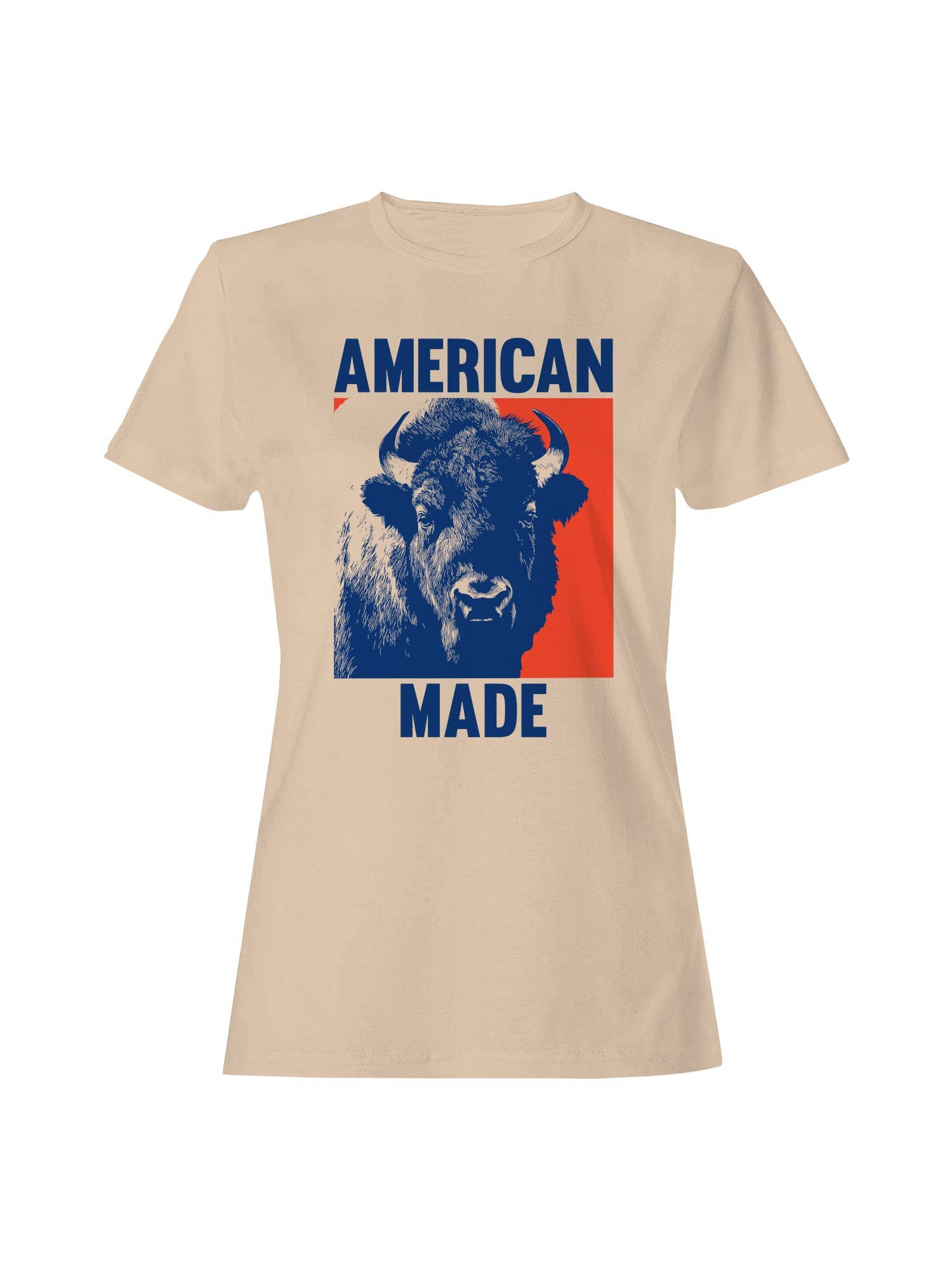 American Made Buffalo Design Women's T-Shirt Hoodie, Sweatshirt | PodTeesHub.com