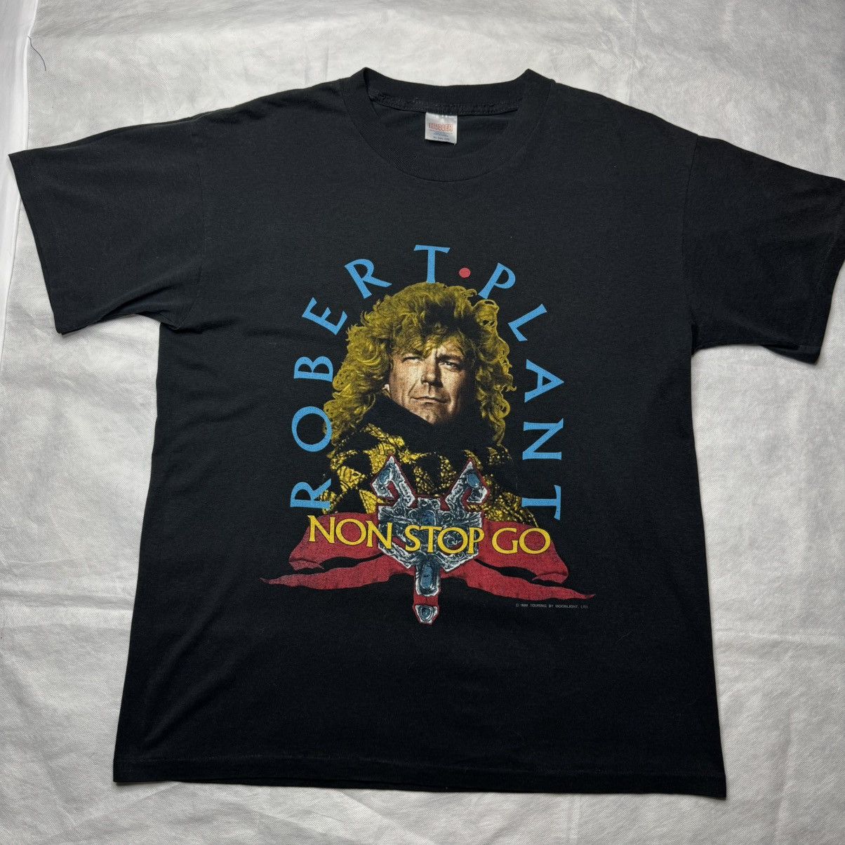 Led Zeppelin Title 1988 Robert Plant Tour Xl Vtg Hugger Tag Shirt T-Shirts, Hoodie, Sweatshirt