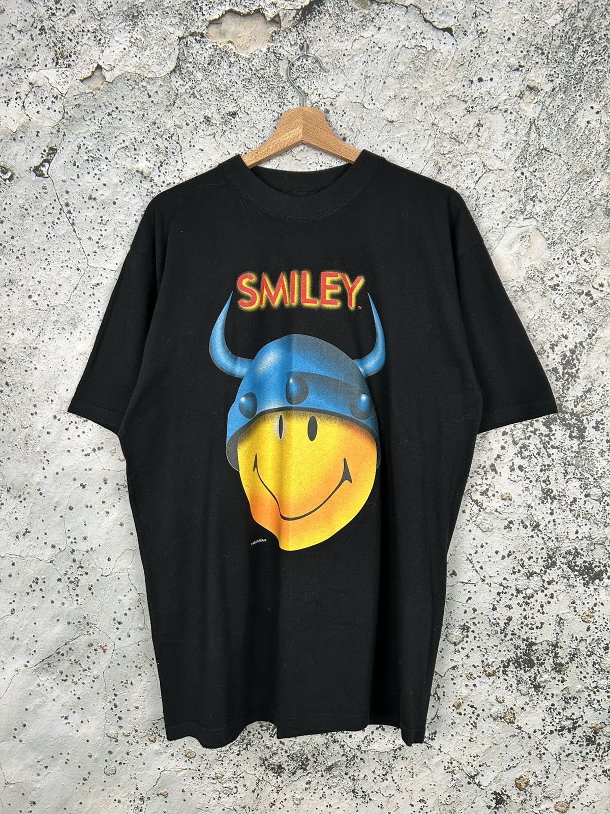 Vintage Smiley Loufrani 90s Graphic Tee Big Logo Skate Baggy Hoodie, Sweatshirt | PodTeesHub.com