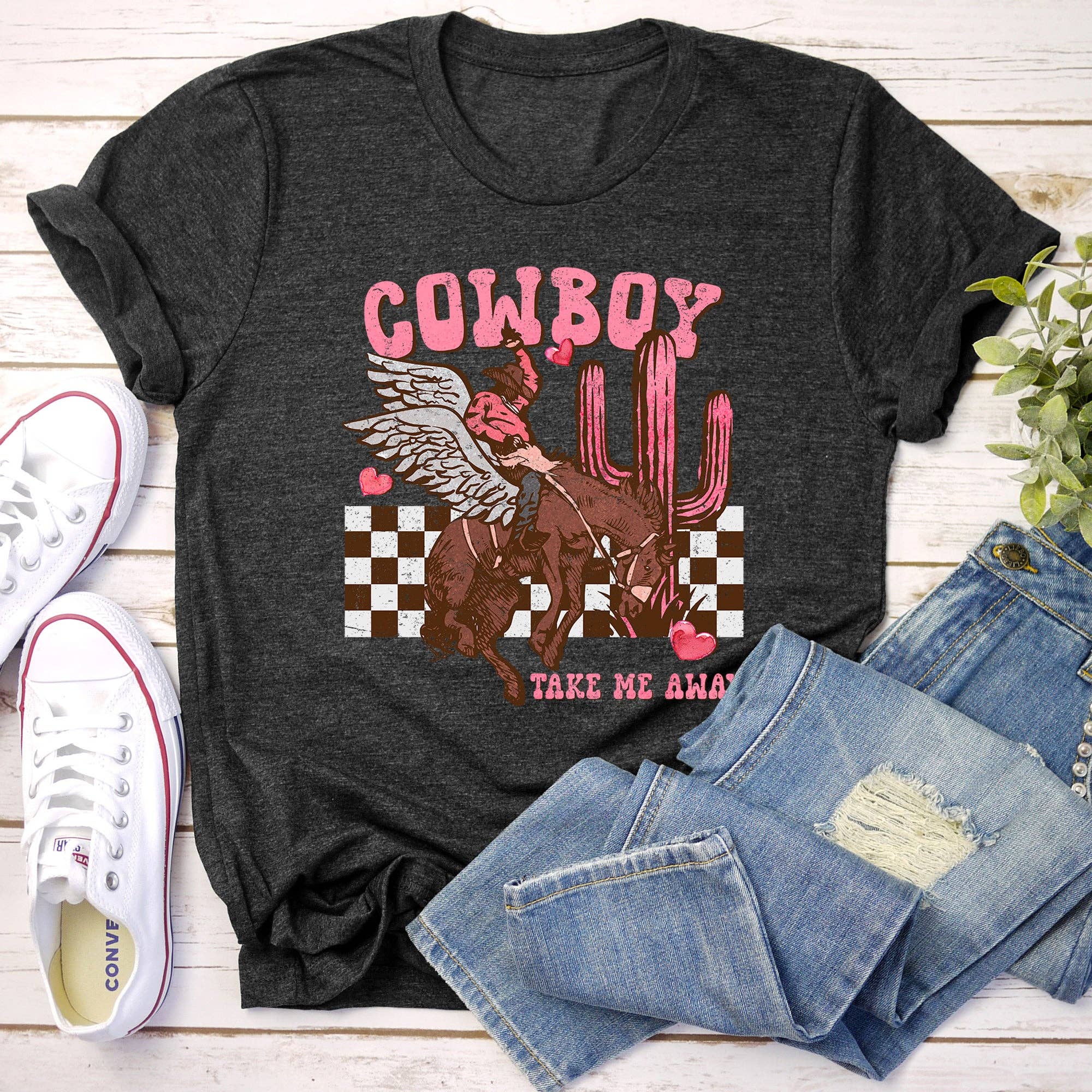 Cowboy Take Me Away, Western, Country, Super Soft Tshirt, Valentine's Day Hoodie, Sweatshirt | PodTeesHub.com