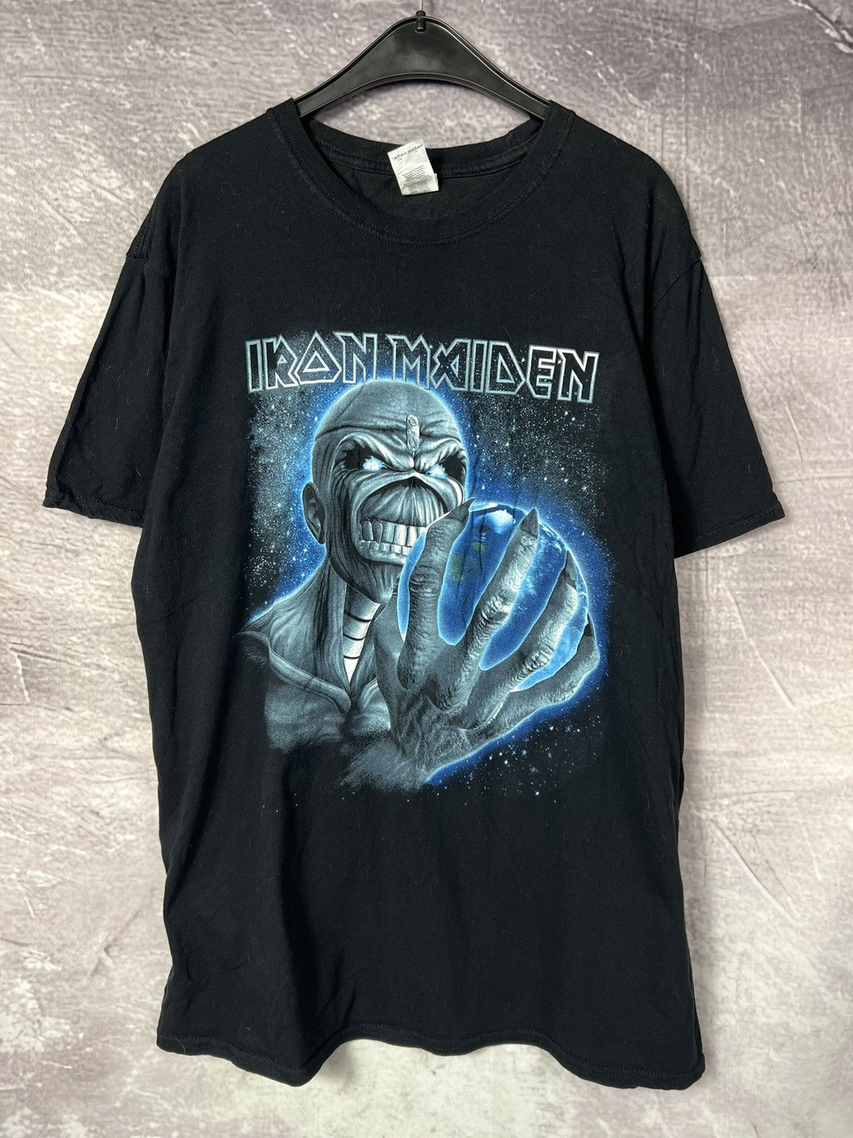 Iron Maiden 1 1 3 Iron Maiden Different World Gildan Rock T Shirt Hoodie, Sweatshirt | PodTeesHub.com