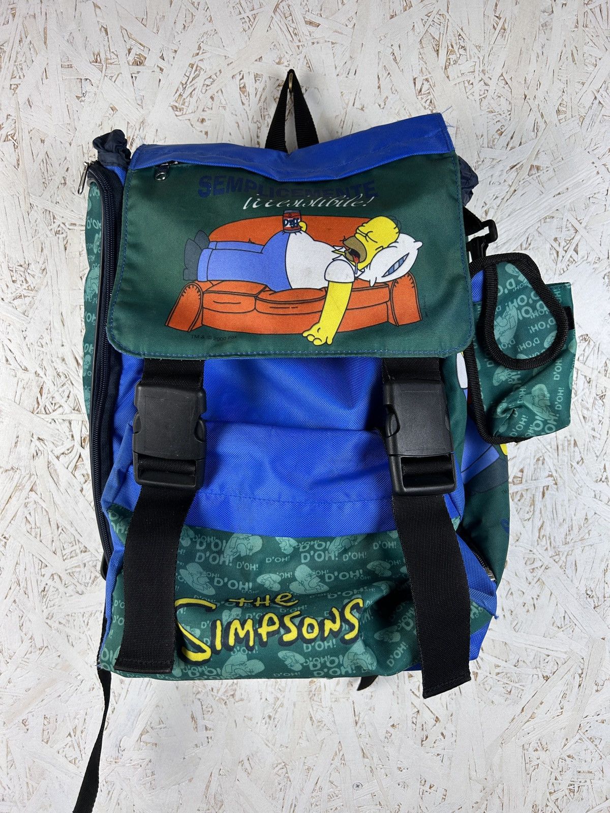 The Simpsons Vintage 2000 Matt Groening Simpsons Homer Backpack T-Shirts, Hoodie, Sweatshirt | PodTeesHub.com