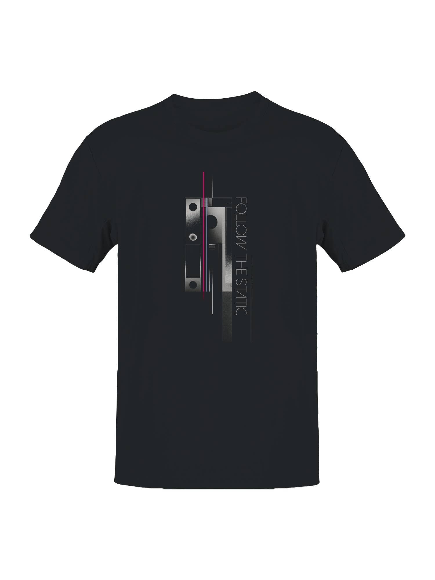 Follow the Static - Abstract Design Men's T-Shirt Hoodie, Sweatshirt | PodTeesHub.com