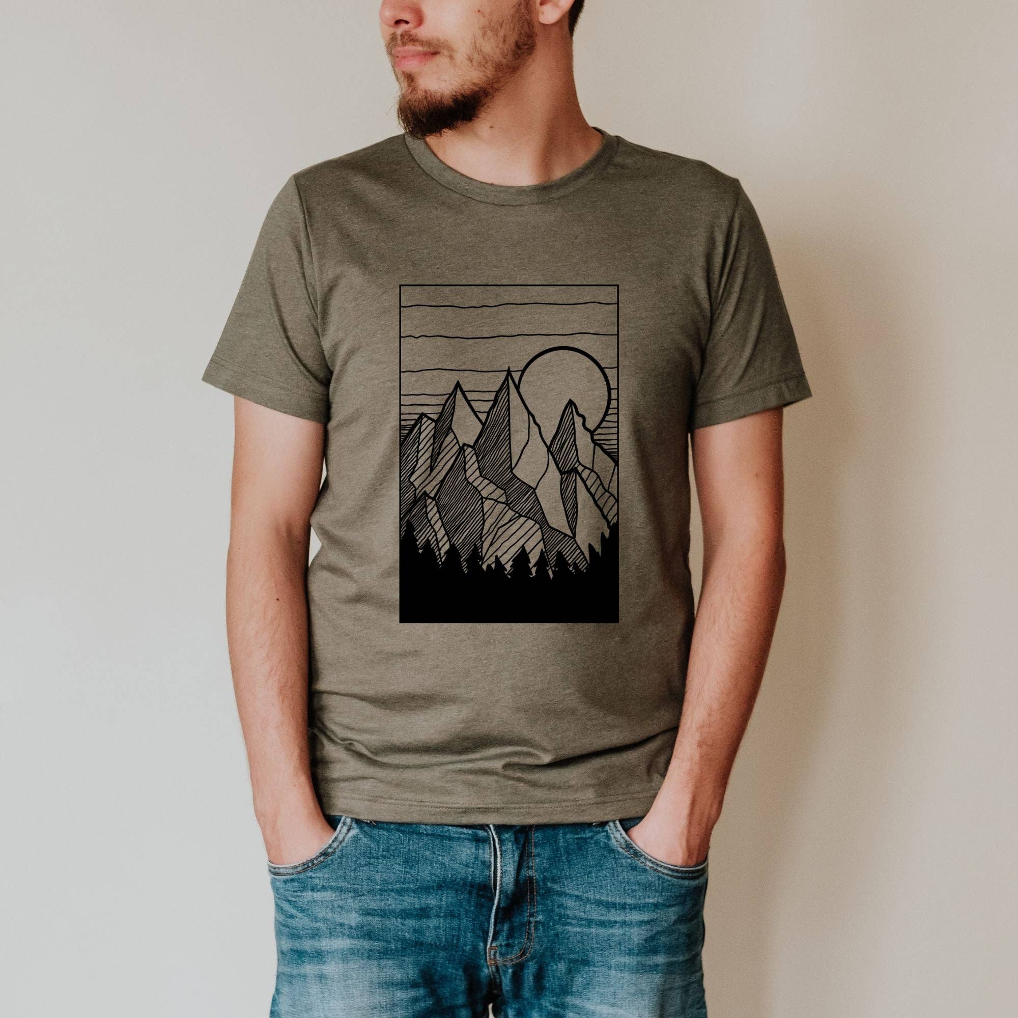 Mountain Tshirt Nature Graphic Tee *Unisex Fit*033 Hoodie, Sweatshirt | PodTeesHub.com