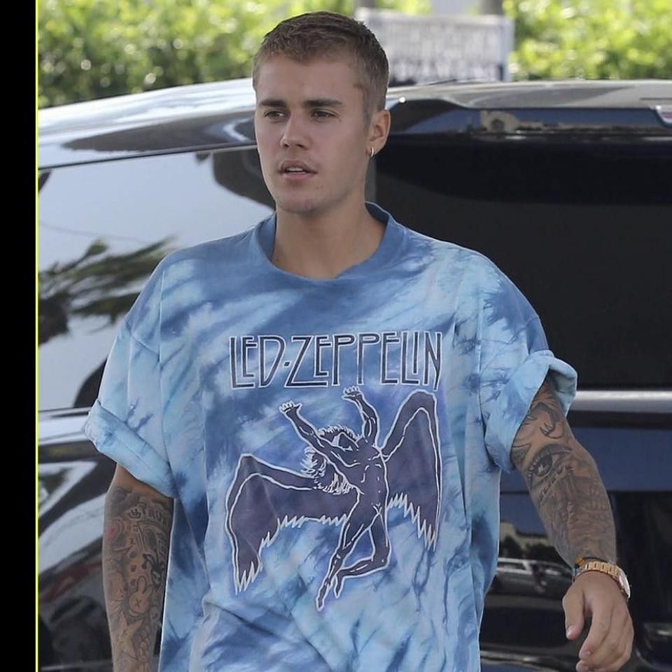 Vintage Tie Dye Led Zeppelin Justin Bieber Music Rock T-Shirts, Hoodie, Sweatshirt