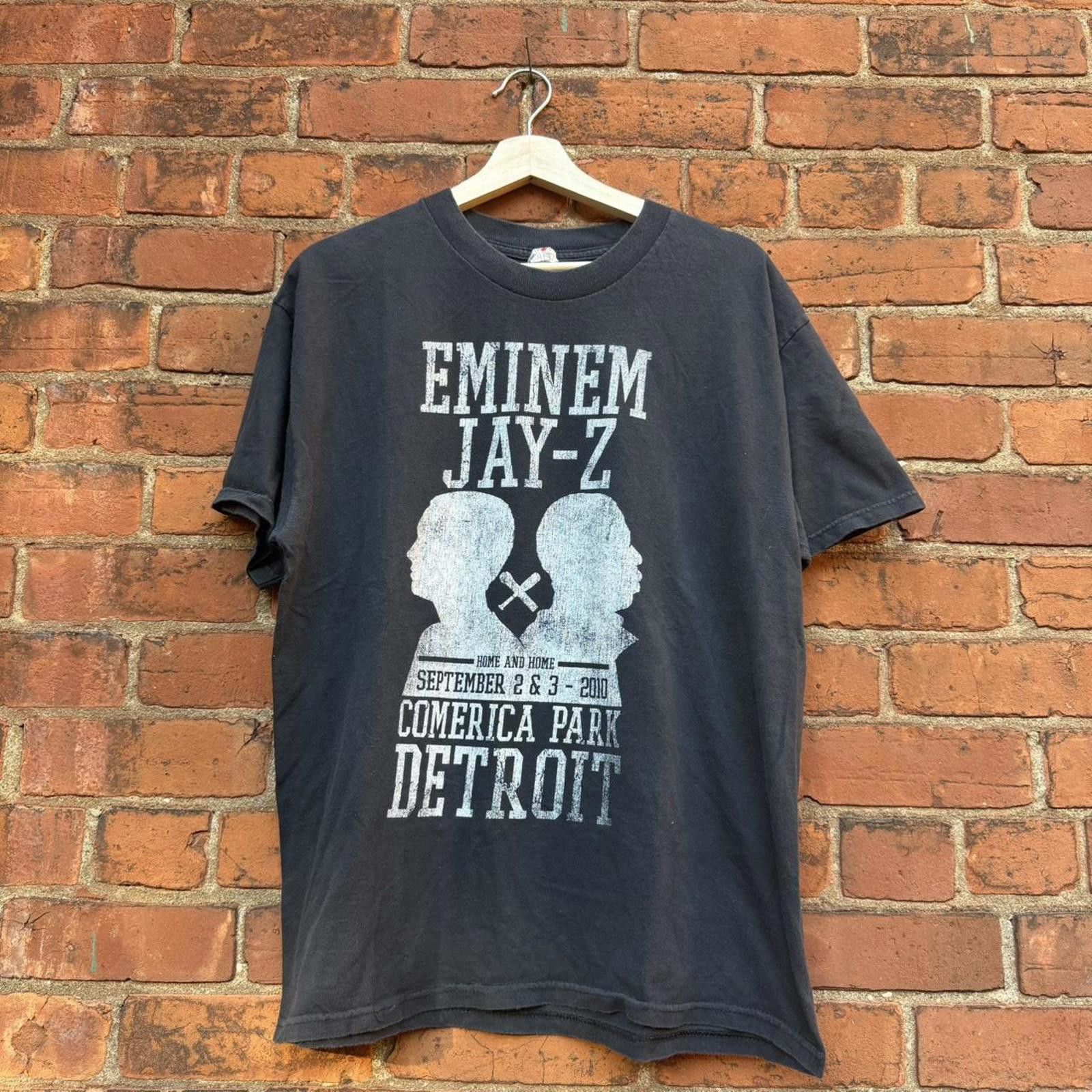 Other Eminem And Jay Z Home And Home T Shirt 2010 L Hoodie, Sweatshirt | PodTeesHub.com