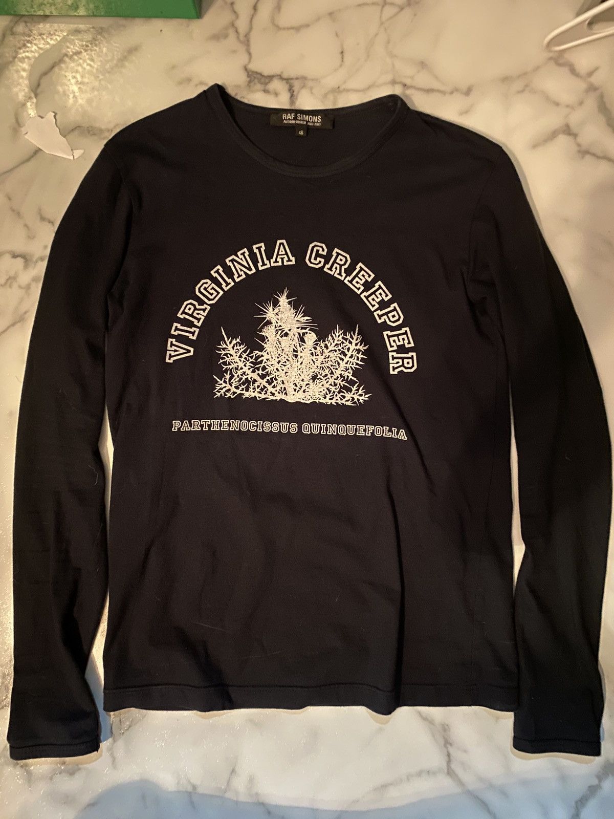 Simons Raf Simons Virginia Creeper 2002 2003 Black Long Sleeve T-Shirts, Hoodie, Sweatshirt | PodTeesHub.com
