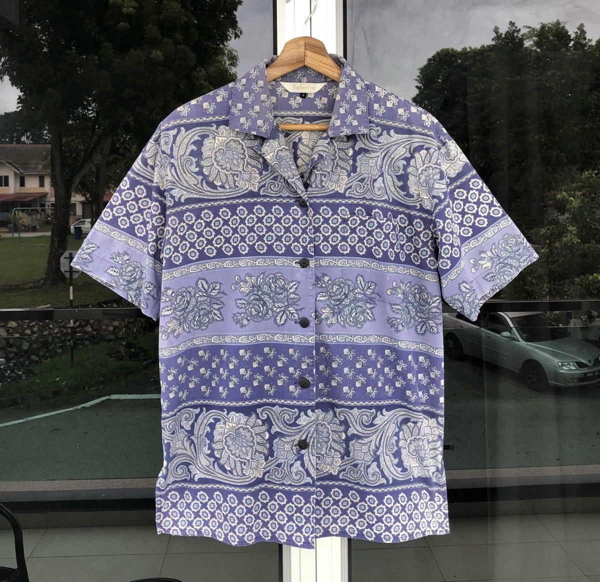 Vintage Burberry S Bandana Printed Shirt Hoodie, Sweatshirt | PodTeesHub.com