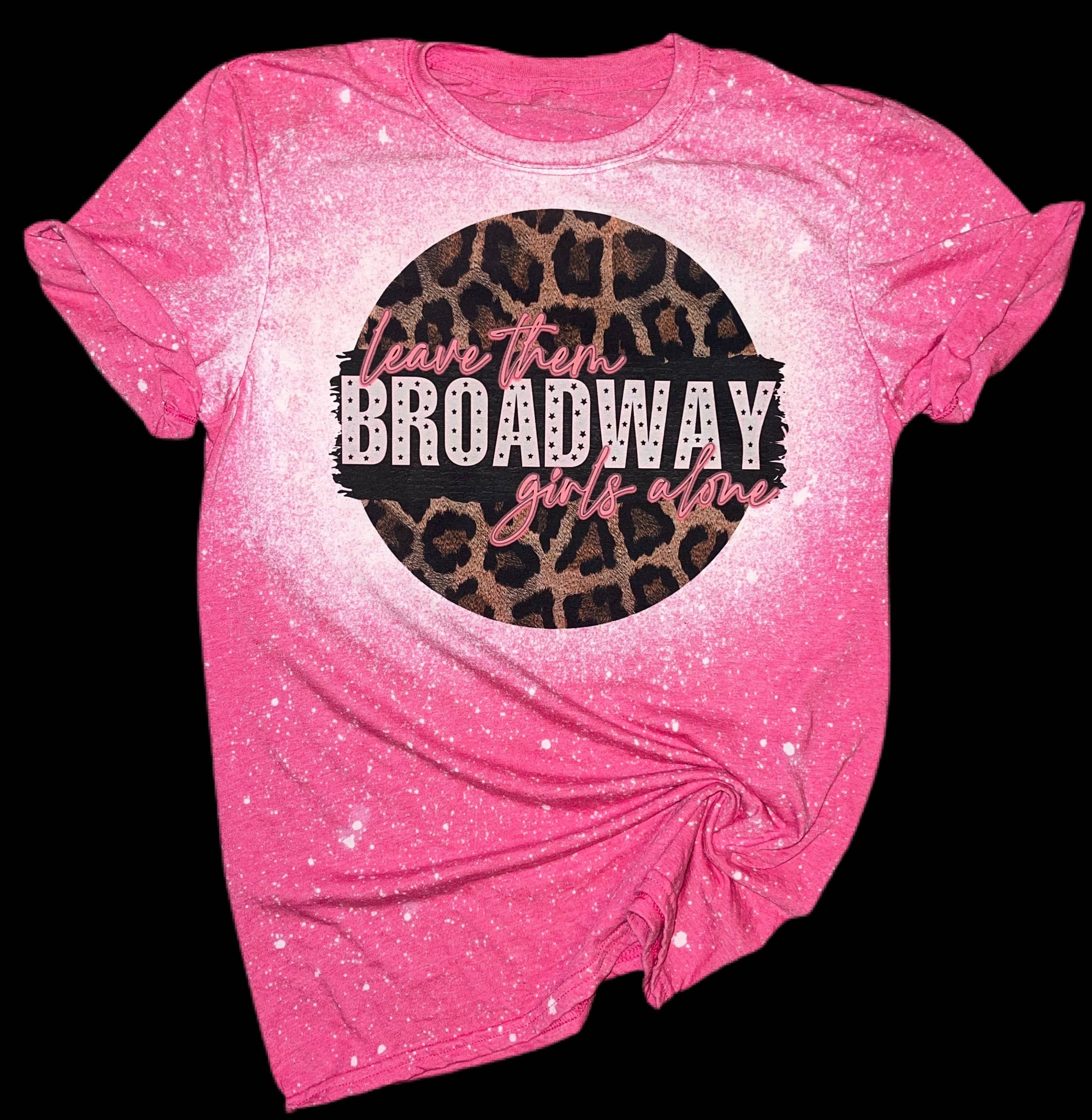 Leave Them Broadway Girls Alone Wallen Bleached Leopard Tee Hoodie, Sweatshirt | PodTeesHub.com