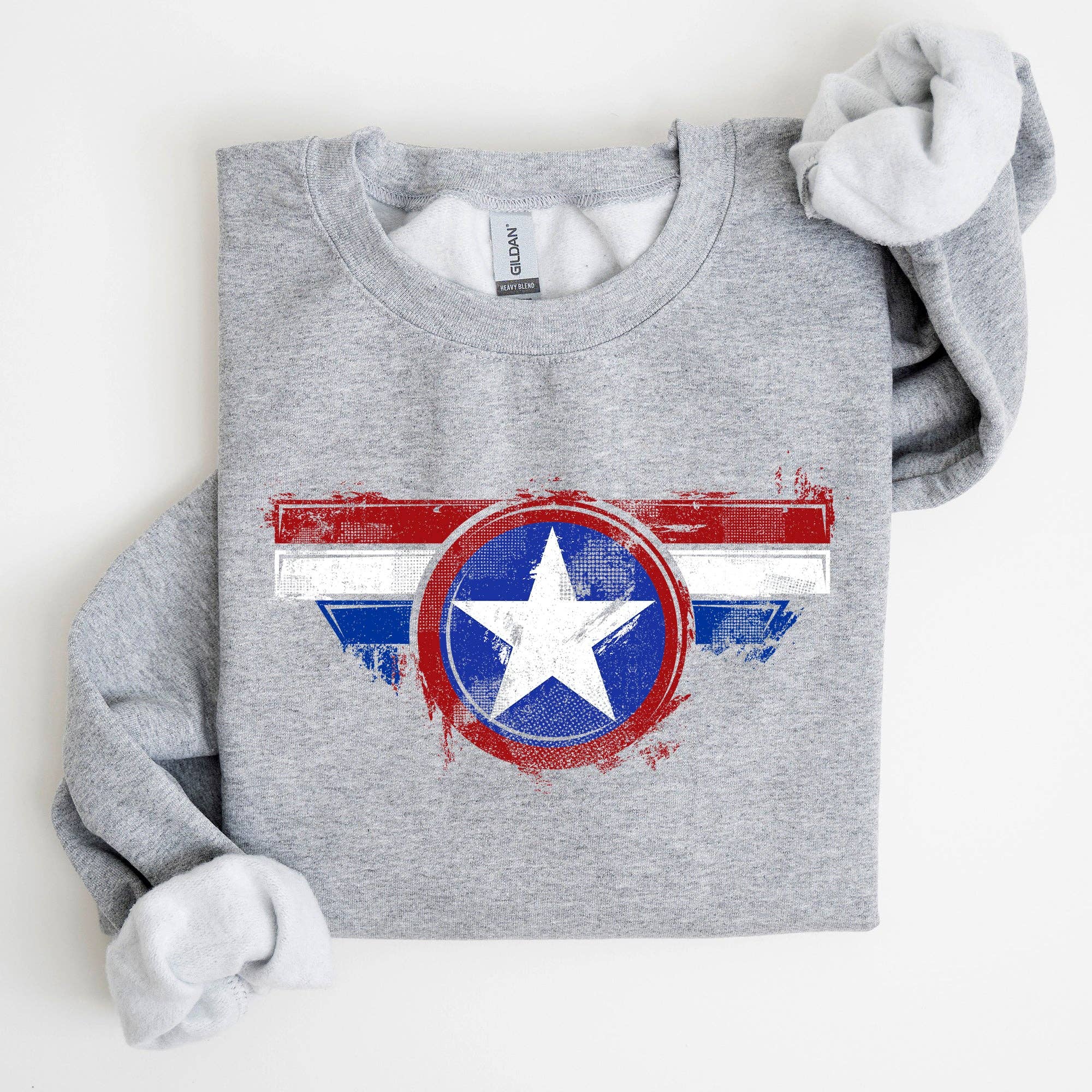 America, Super Hero, Flag, Patriotic, 4th of July Sweatshirt T-Shirts, Hoodie | PodTeesHub.com