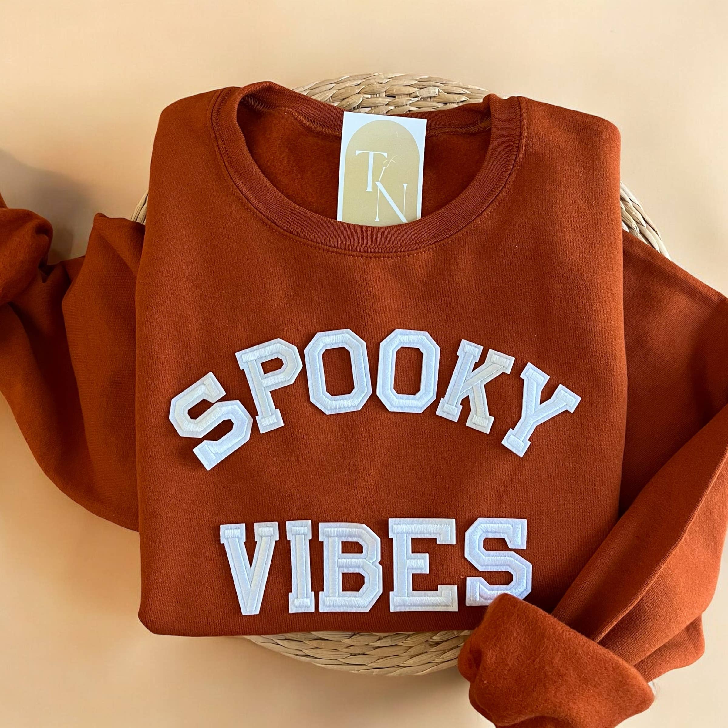 Spooky Vibes Sweatshirt, Halloween Spooky Season T-Shirts, Hoodie | PodTeesHub.com