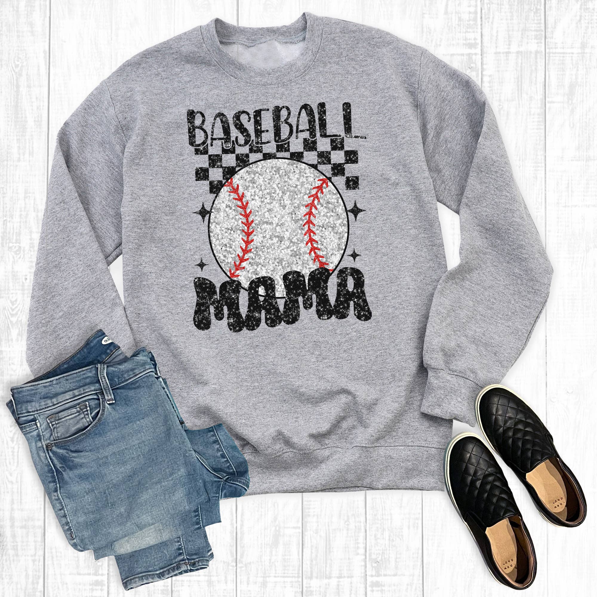 Retro Baseball Mama Sweatshirt T-Shirts, Hoodie | PodTeesHub.com