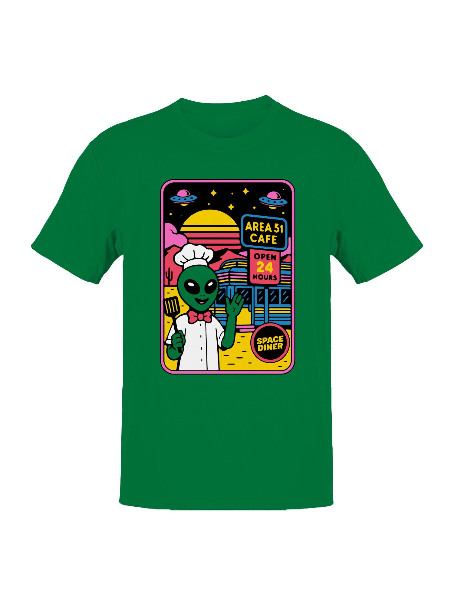 Alien Chef At Area 51 Cafe Men's T-Shirt Hoodie, Sweatshirt | PodTeesHub.com