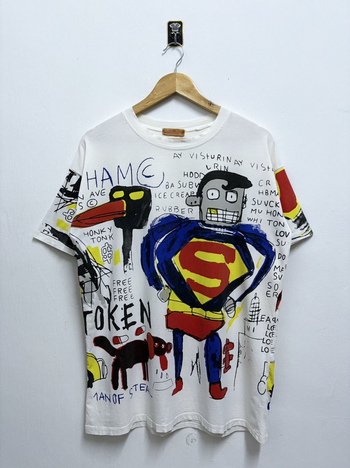 Jean Michel Basquiat Vintage Bootleg Jean Michel Basquiat Superman T Shirt Hoodie, Sweatshirt | PodTeesHub.com