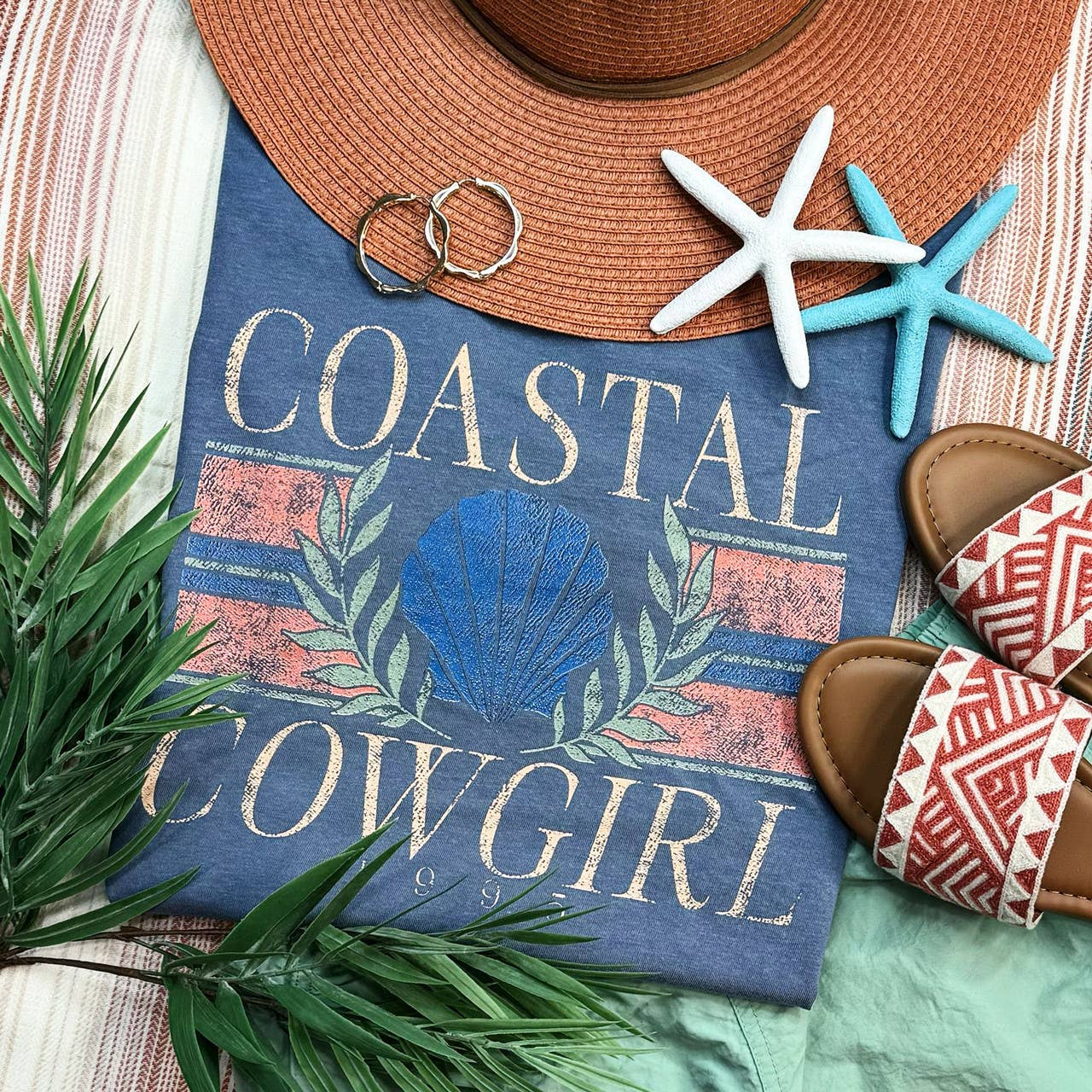 Coastal Cowgirl Tee Hoodie, Sweatshirt | PodTeesHub.com
