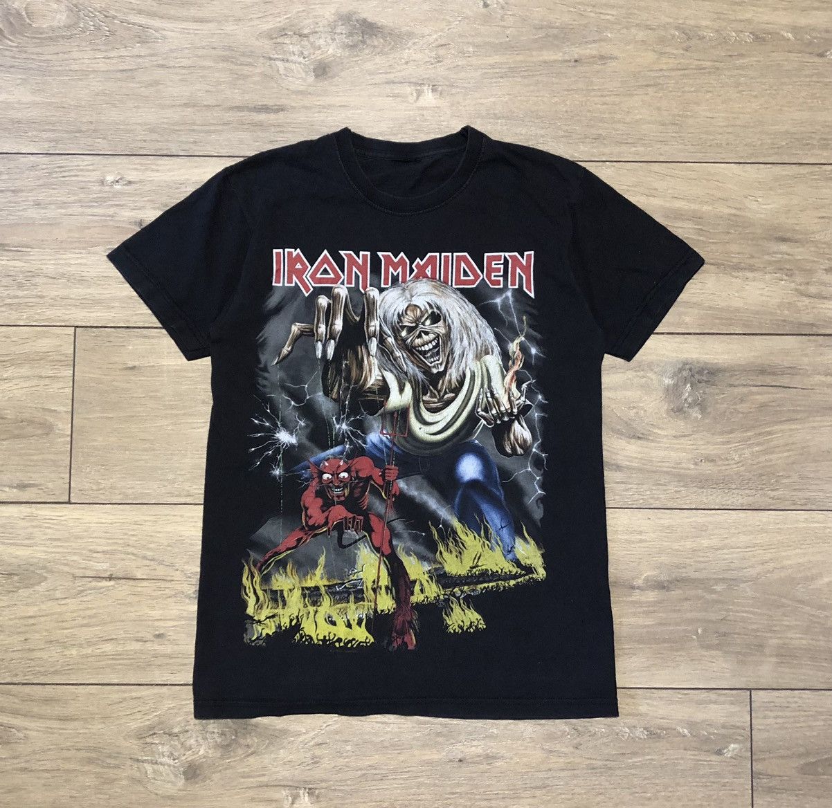 Vintage T Shirt Iron Maiden Hoodie, Sweatshirt | PodTeesHub.com